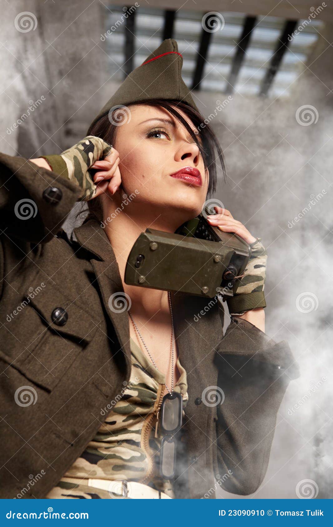 Army girl stock photo. Image of cute, woman, design, camouflage 23090910