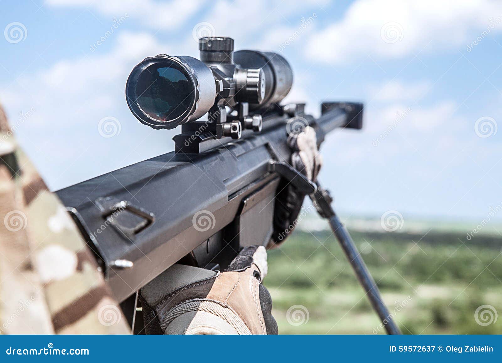 Army ranger sniper stock image. Image of armed, commando ...