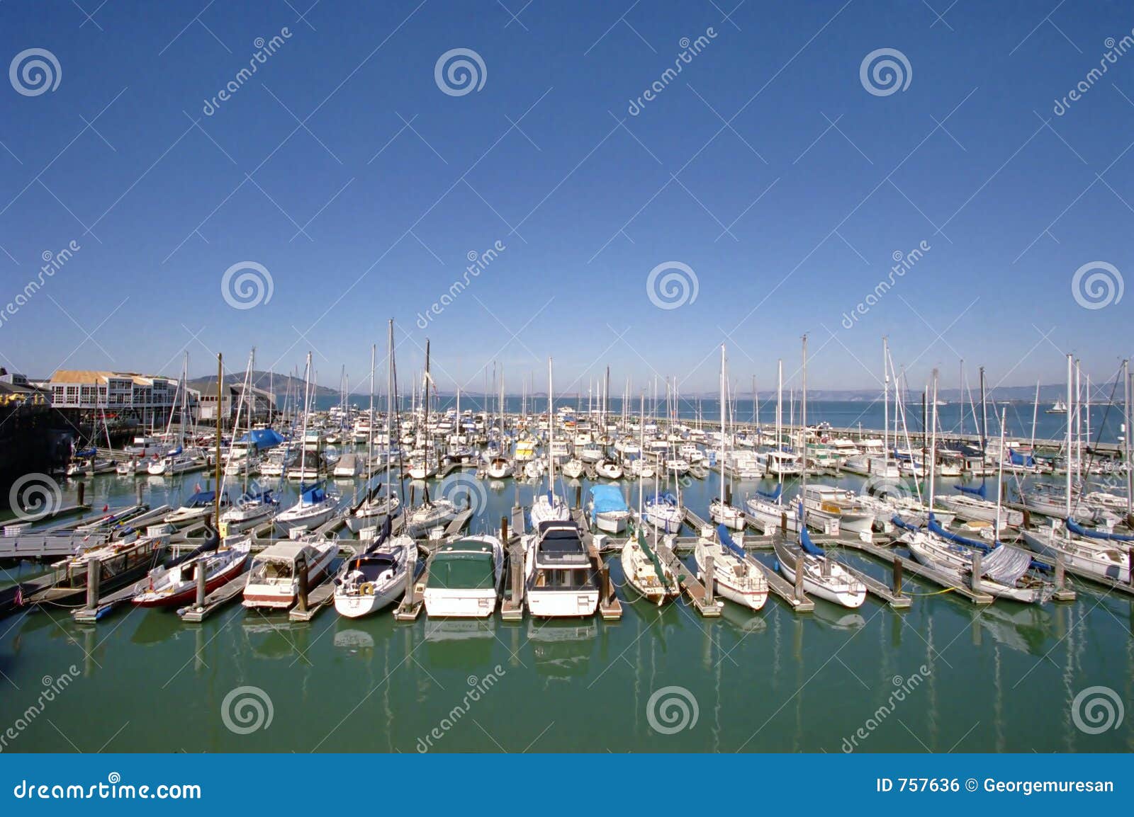 Army of yachts stock photo. Image of vessel, marine, harbor - 757636