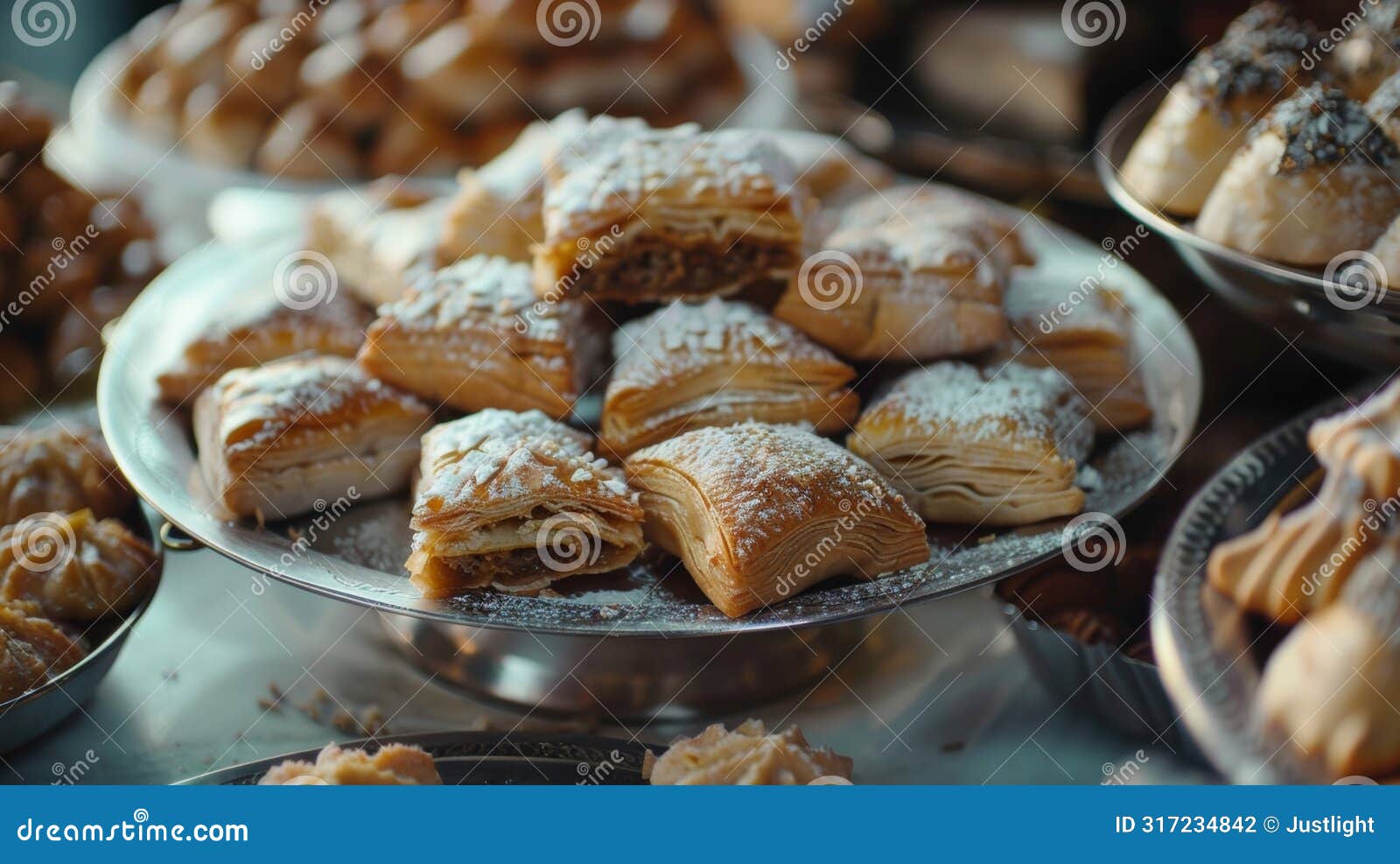 the aroma of freshly baked pastries and savory dishes wafting through the air a common sight during ramadan as families