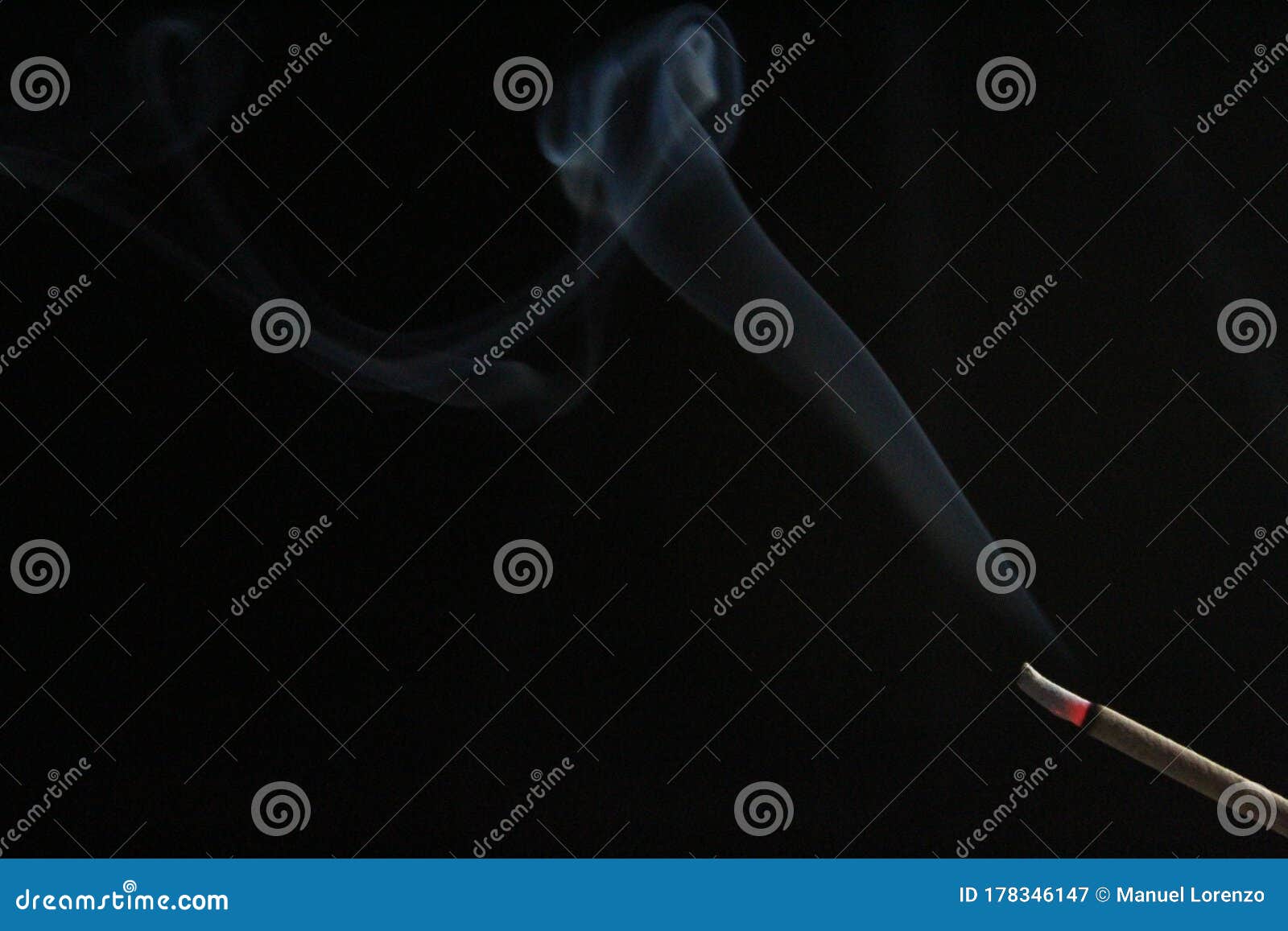 Aroma Incense Smoke Ethereal Odor Slight Figure Stock Image - Image of ...