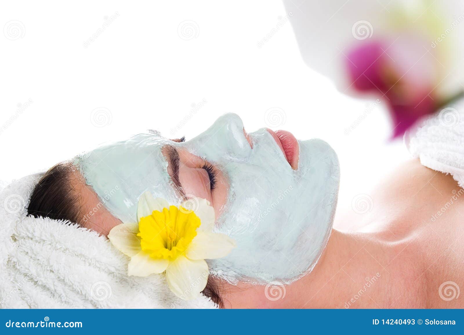 Aroma mask stock image. Image of female, wealthy, soft 14240493