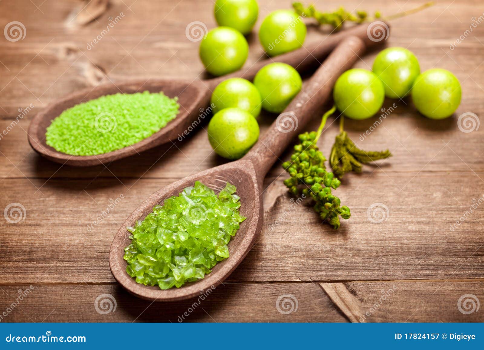 Aromatherapy Green Bath Salt Stock Image Image of healthy, product
