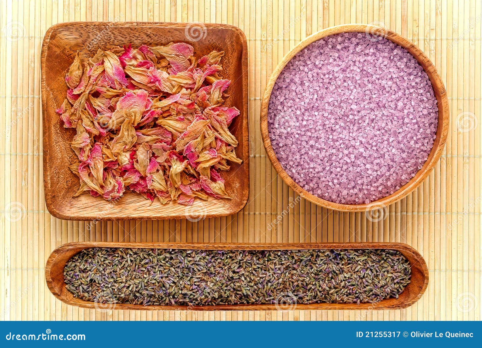 Aromatherapy Natural Ingredients with Lavender Stock Image Image of