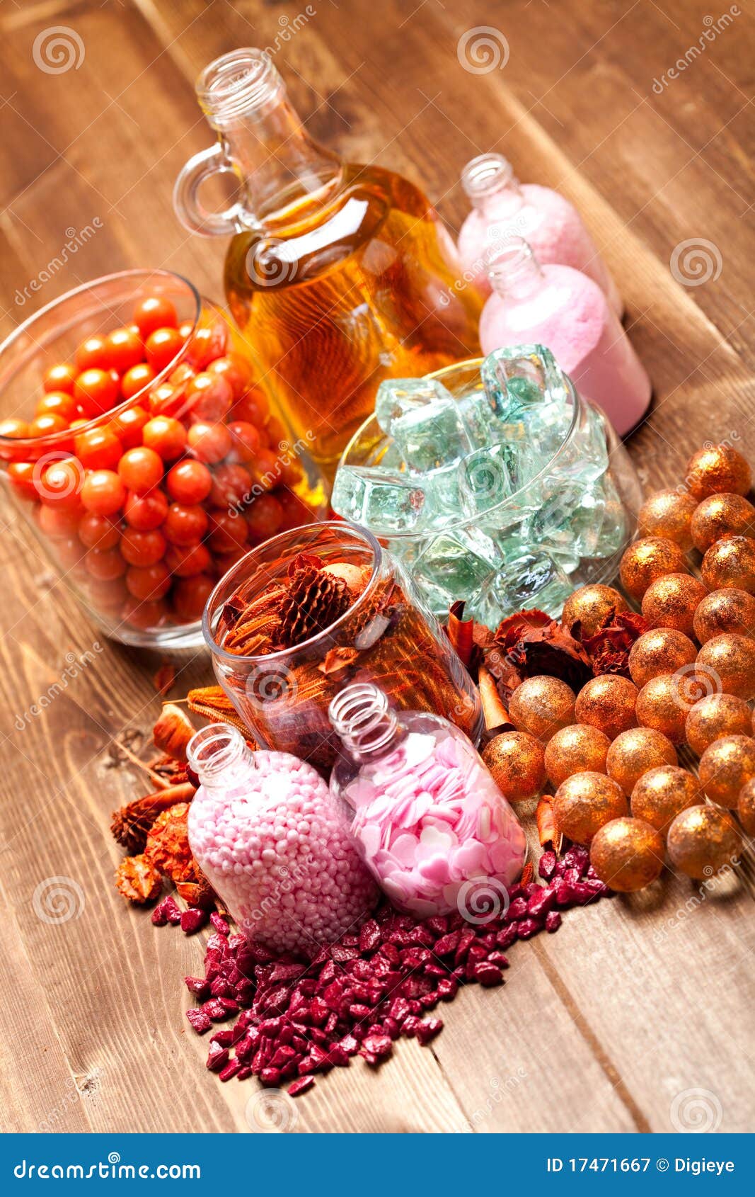 Aromatherapy Oils and Bath Salt Stock Image Image of luxury, beauty
