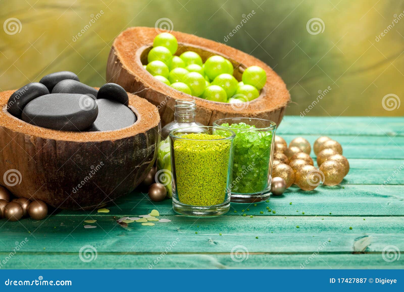Aromatherapy Salt and Spa Stones Stock Image Image of hygiene