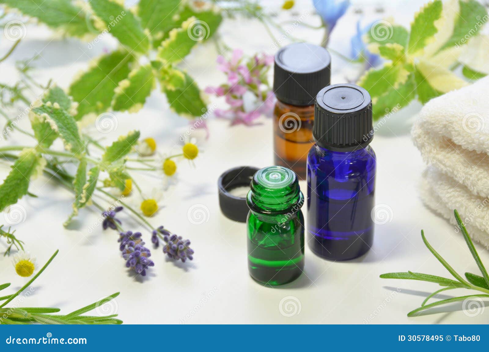 Aromatherapy treatment stock image. Image of herb, oils 30578495