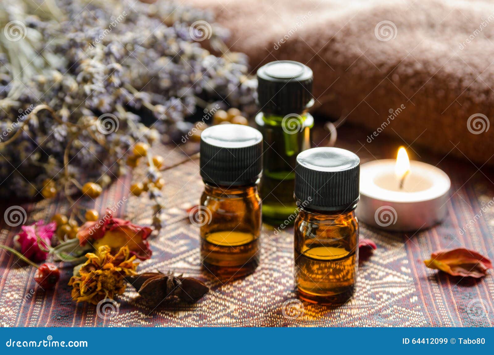 Aromatherapy Treatment with Herbs Stock Image Image of candle, fall 64412099