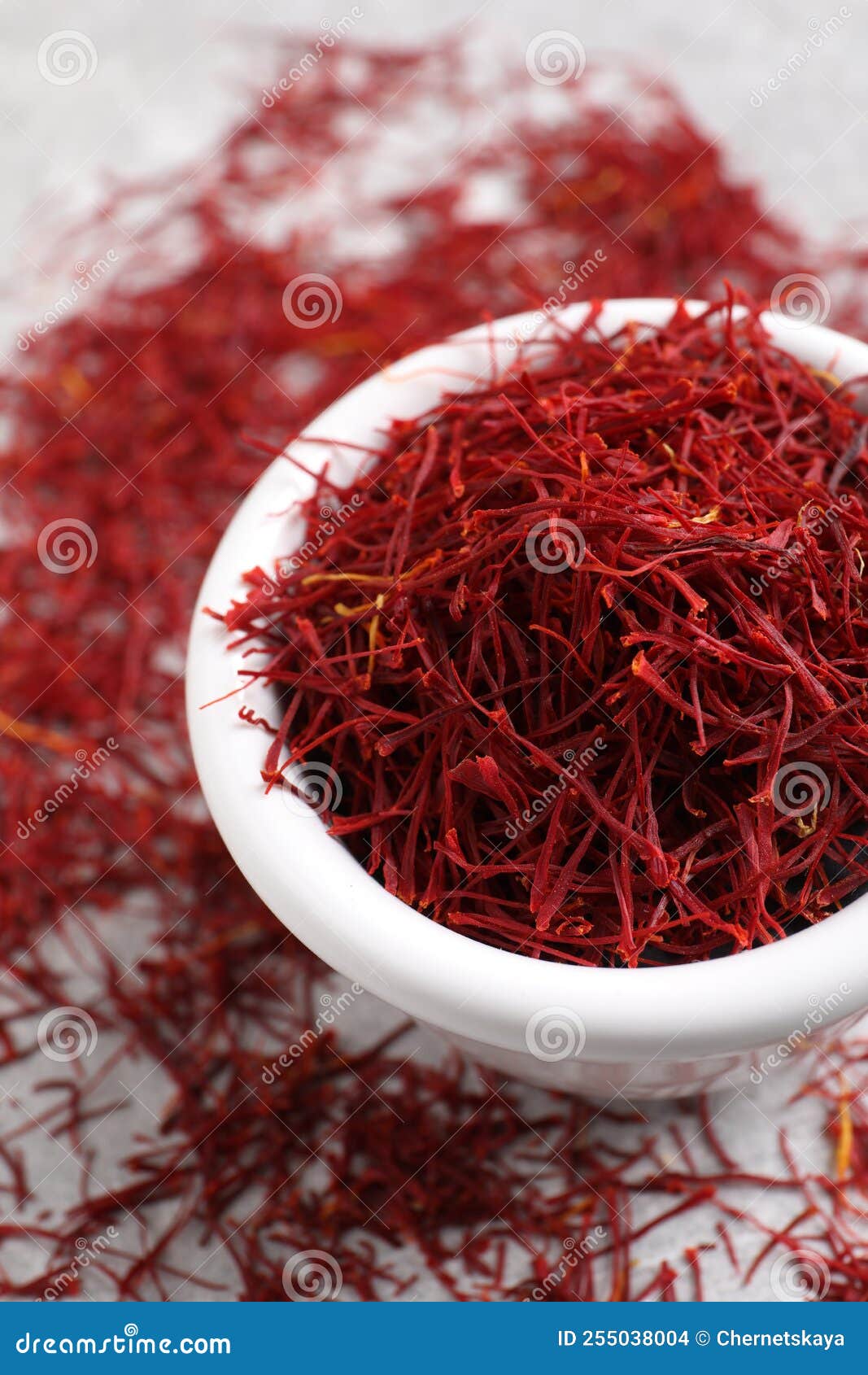 Aromatic Dried Saffron on Table, Closeup Stock Photo Image of