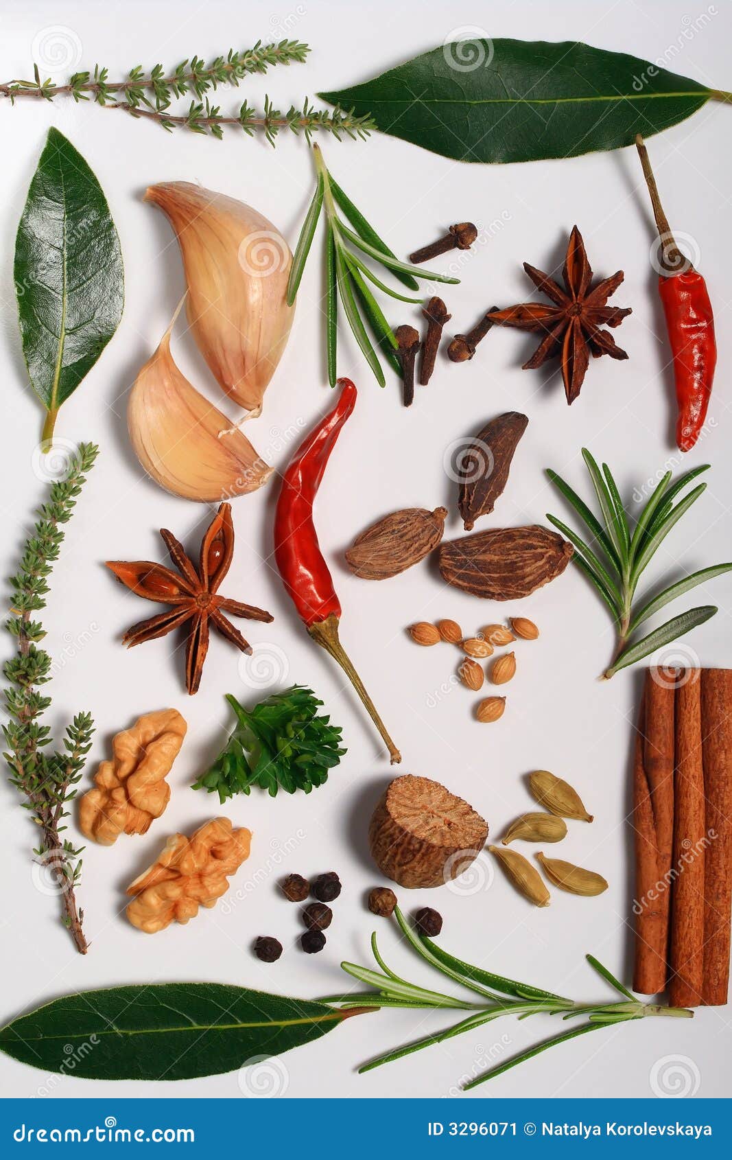 Aromatic herbs stock image. Image of thyme, seed, cooking 3296071