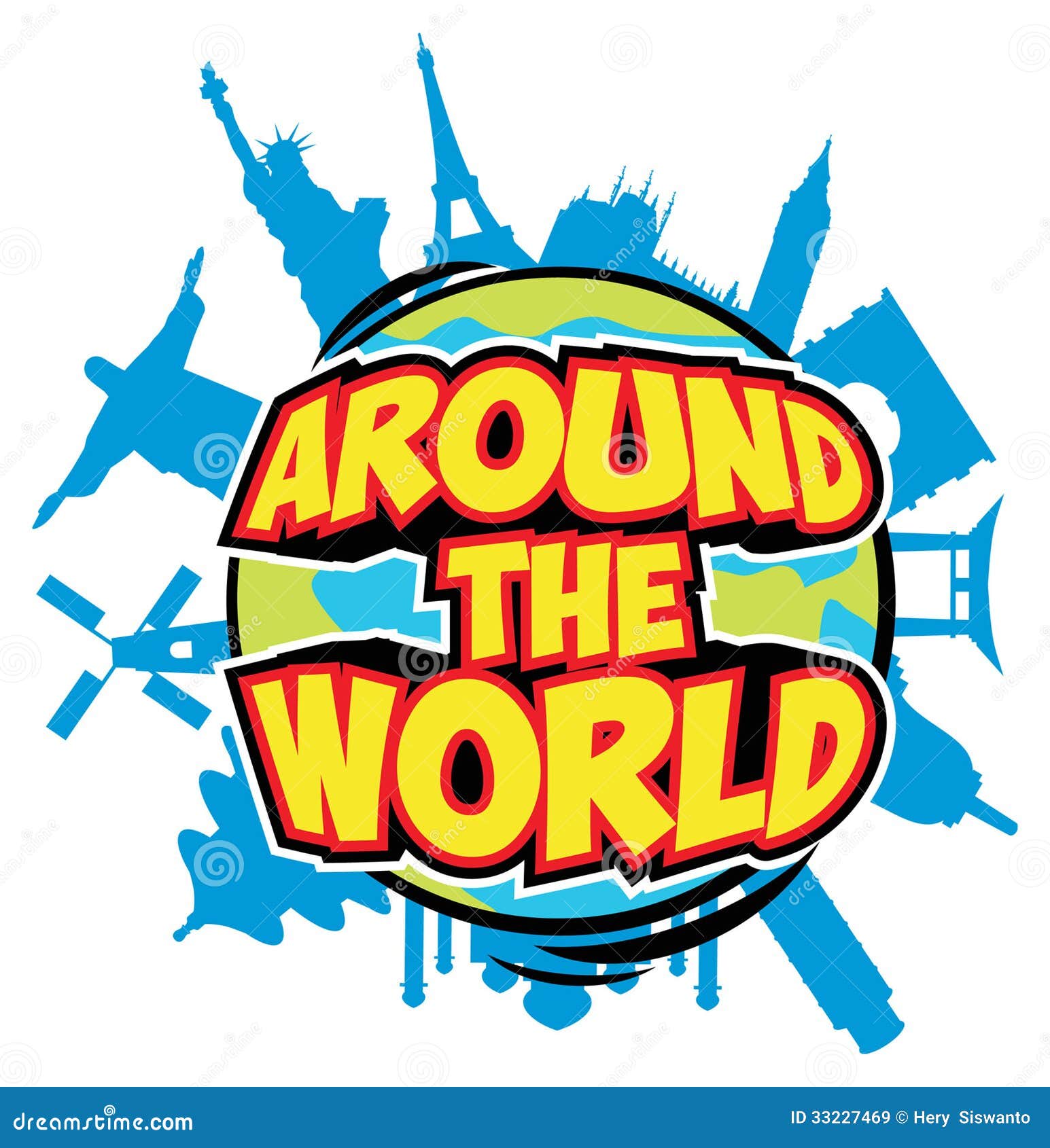 Around The World Royalty Free Stock Images - Image: 33227469