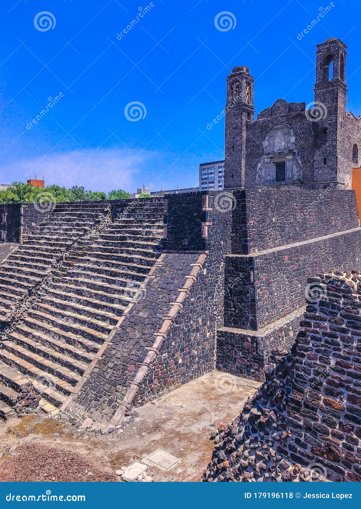 arqueological zone of tlatelolco in mexico