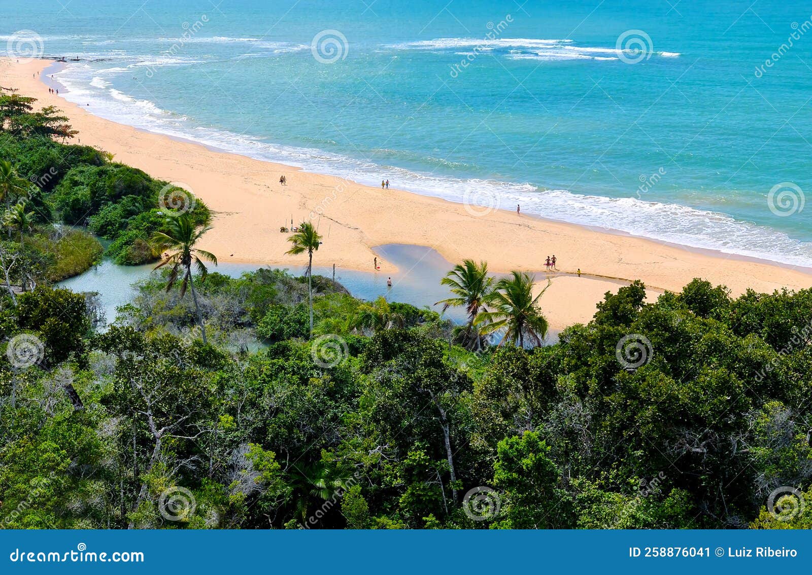 arraial d`ajuda district of the brazilian municipality of porto seguro, on the coast of the state of bahia