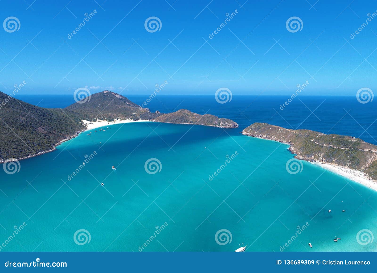 Arraial Do Cabo, Brazil: View of Beautiful Beach with Crystal Water