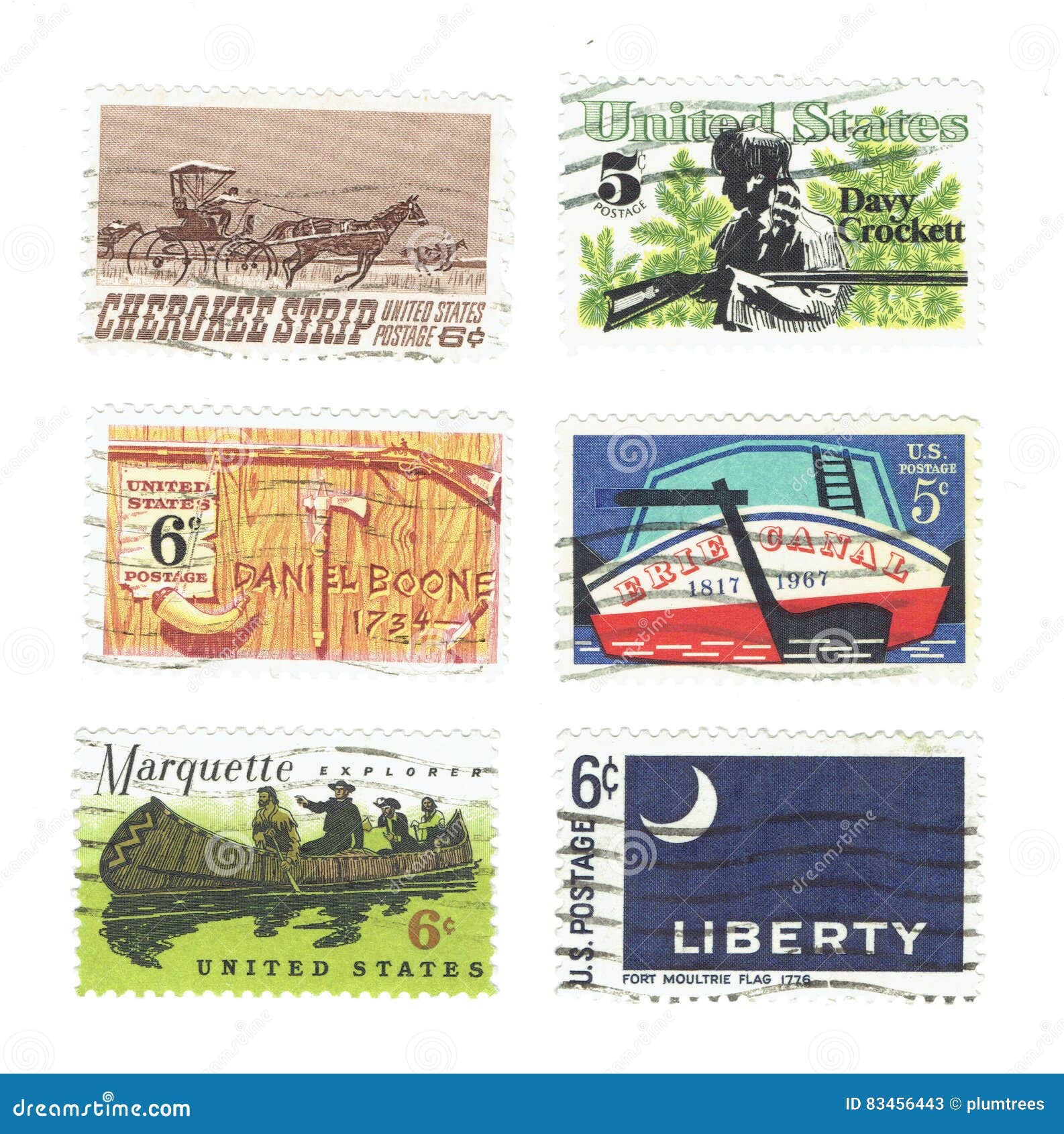 Vintage Davy Crockett Stamp Book