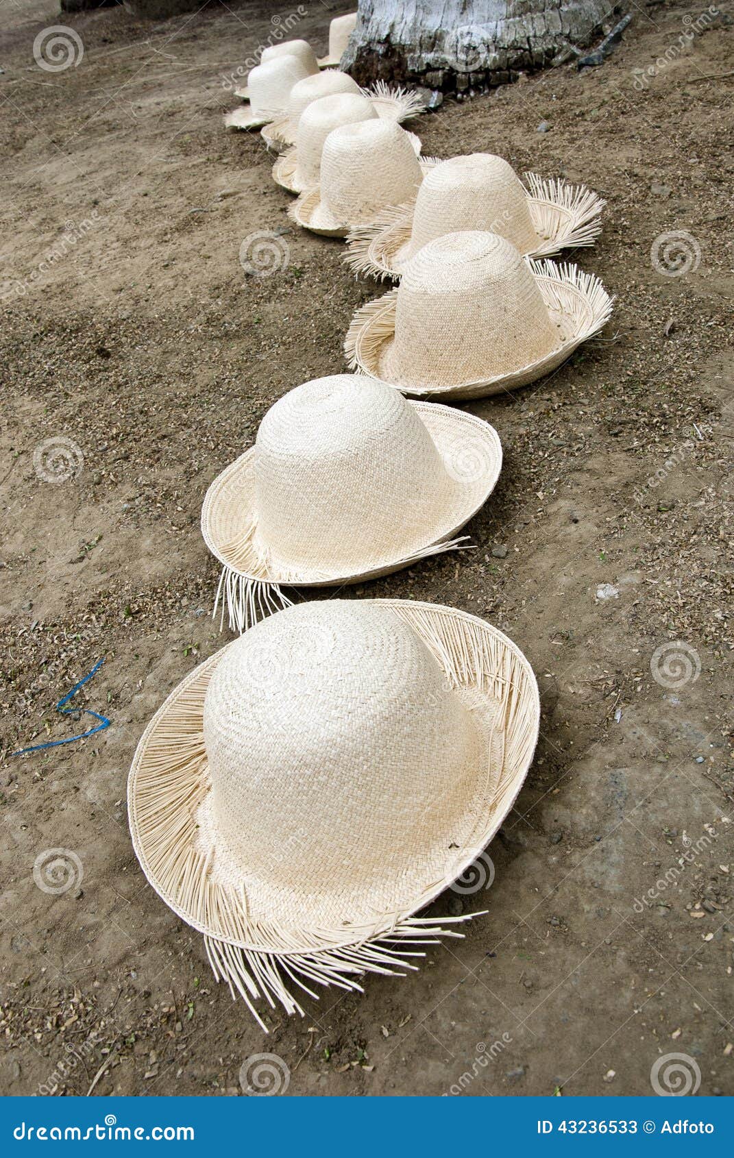 Arrangement of Straw Hats stock image. Image of casual - 43236533