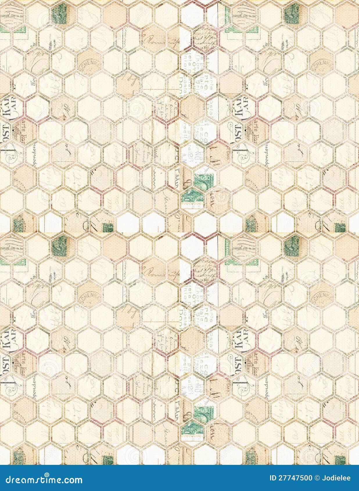 an array of hexagons