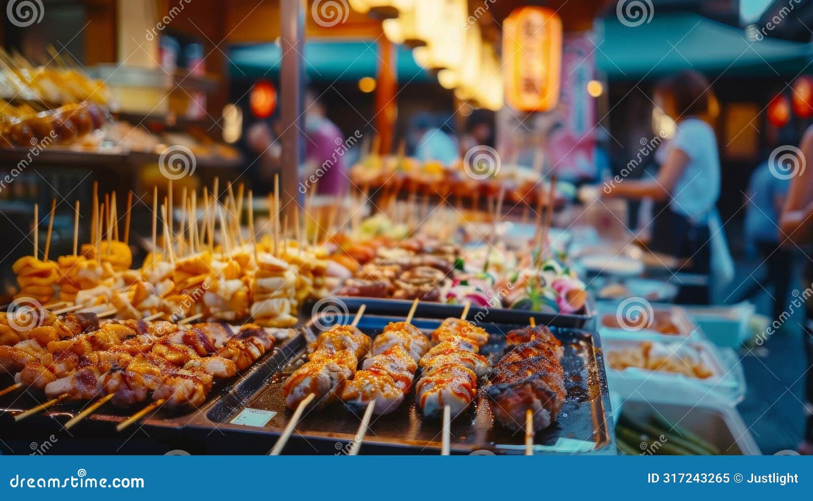 an array of mouthwatering street food stalls offering an abundance of delicious treats to satisfy the aps of hungry