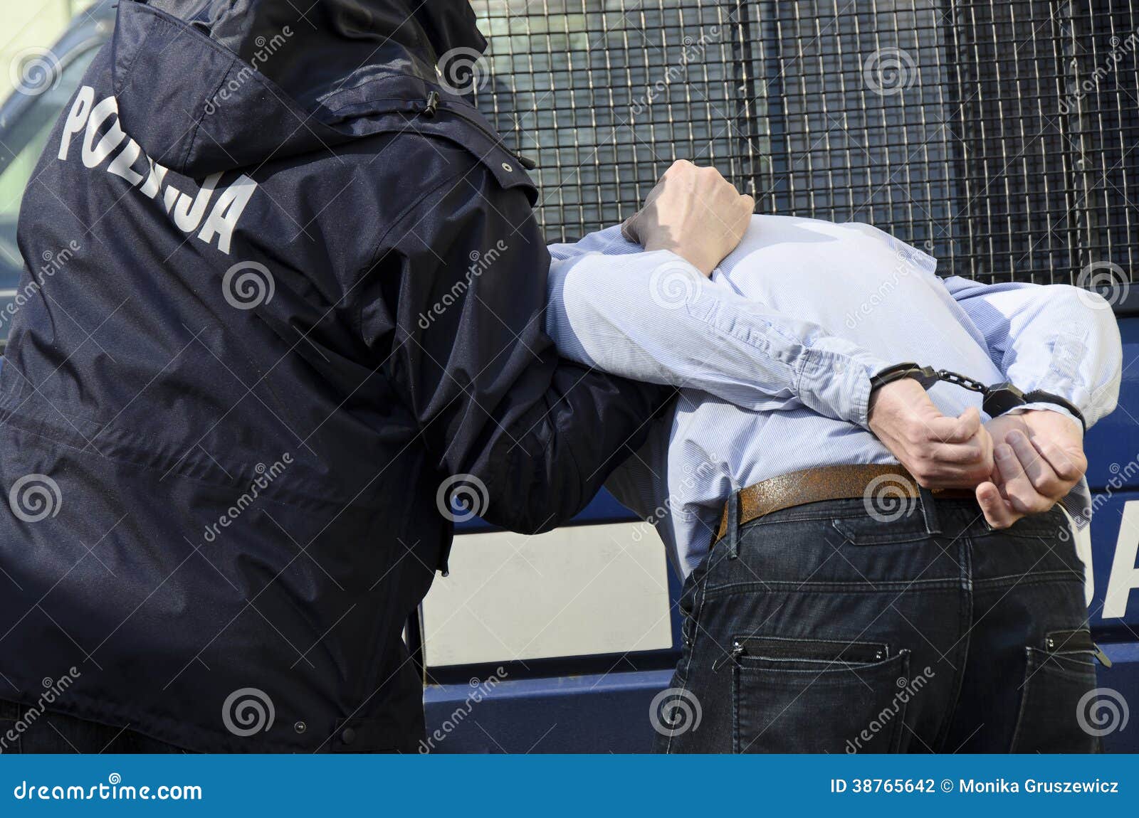 the arrest of a man