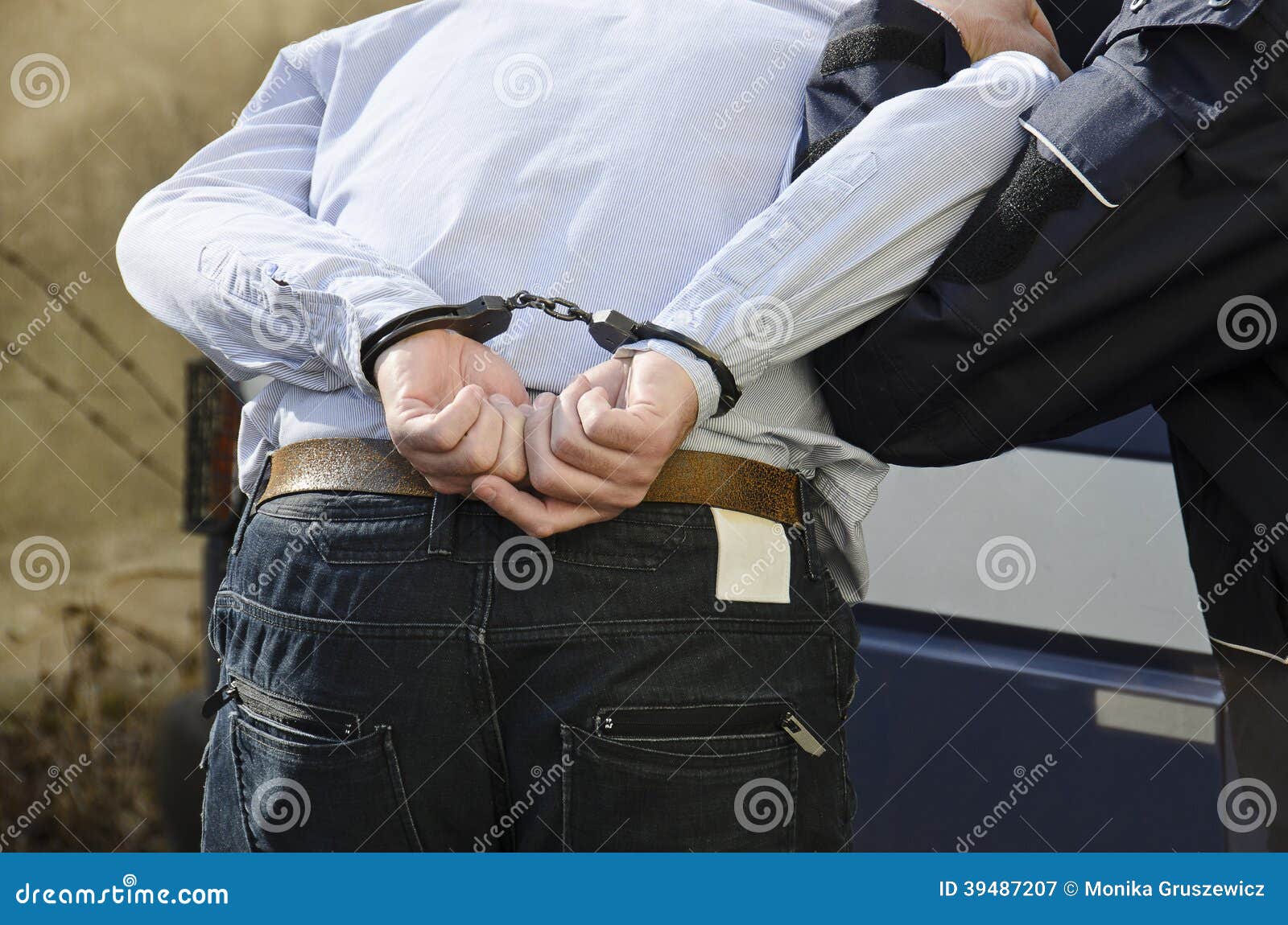 The arrest of a man stock image. Image of protection 39487207