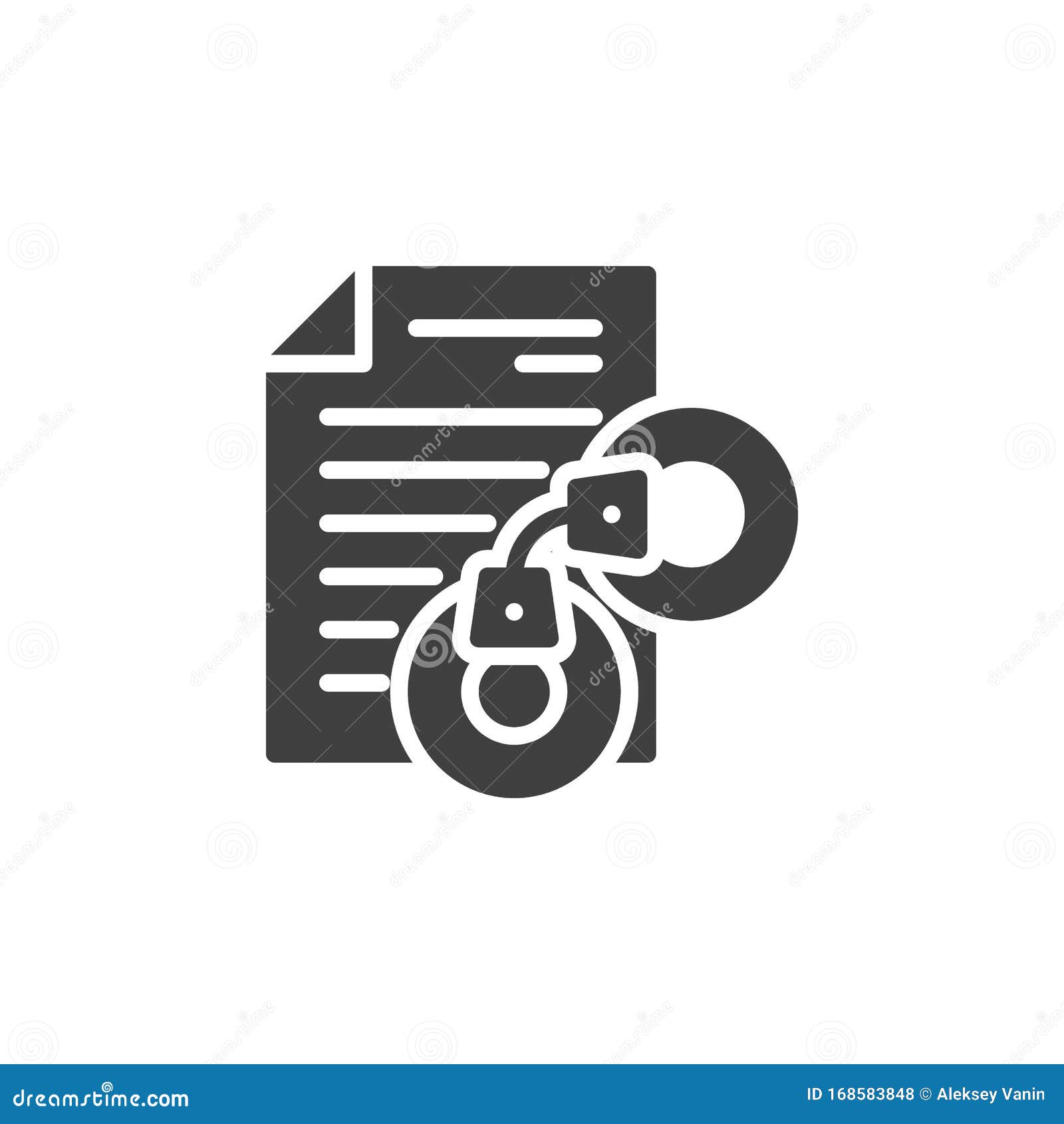 Arrest Warrant Document Vector Icon Stock Vector Illustration of file(03)