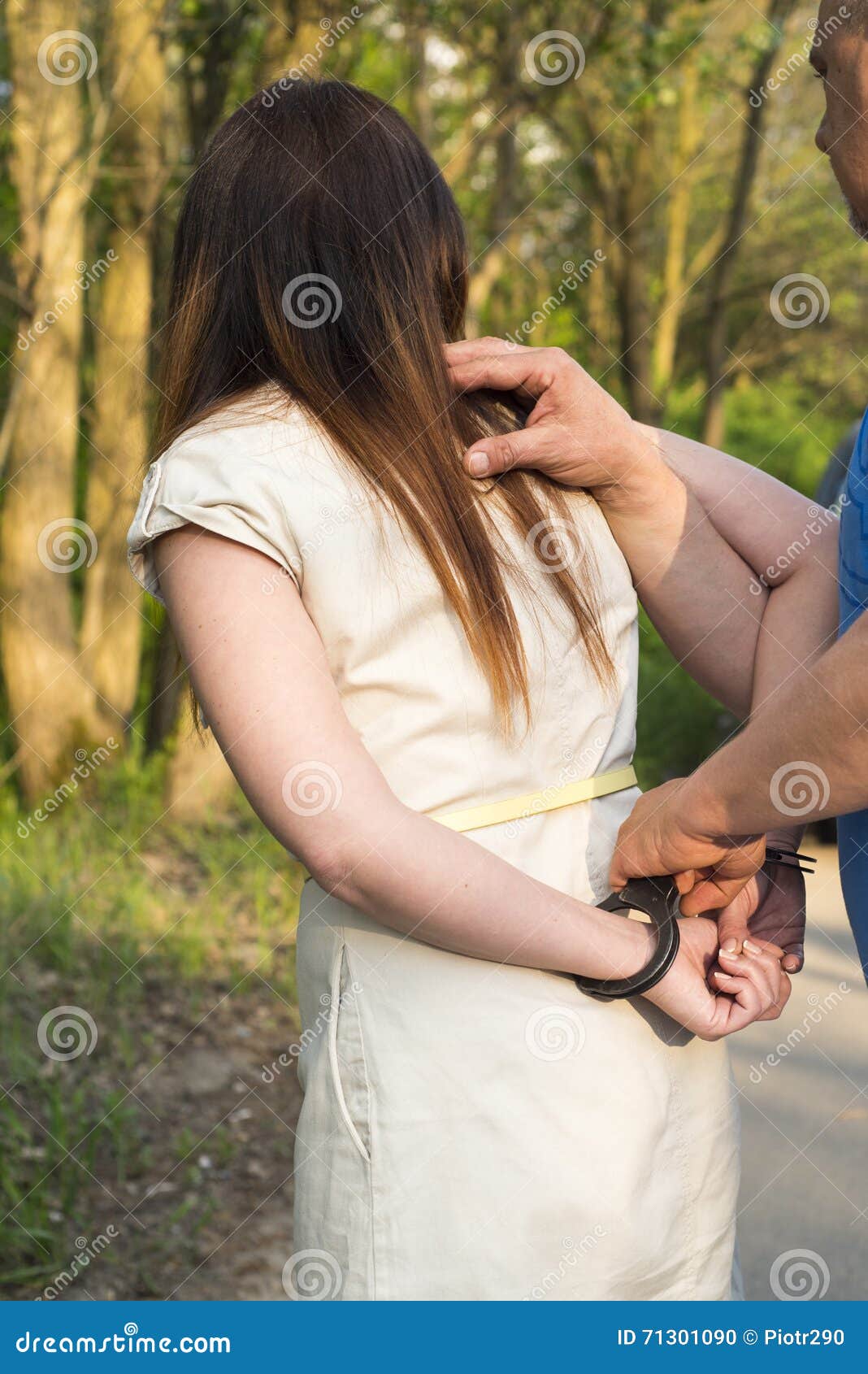 The Arrest of a Young Woman Stock Photo Image of businesswoman