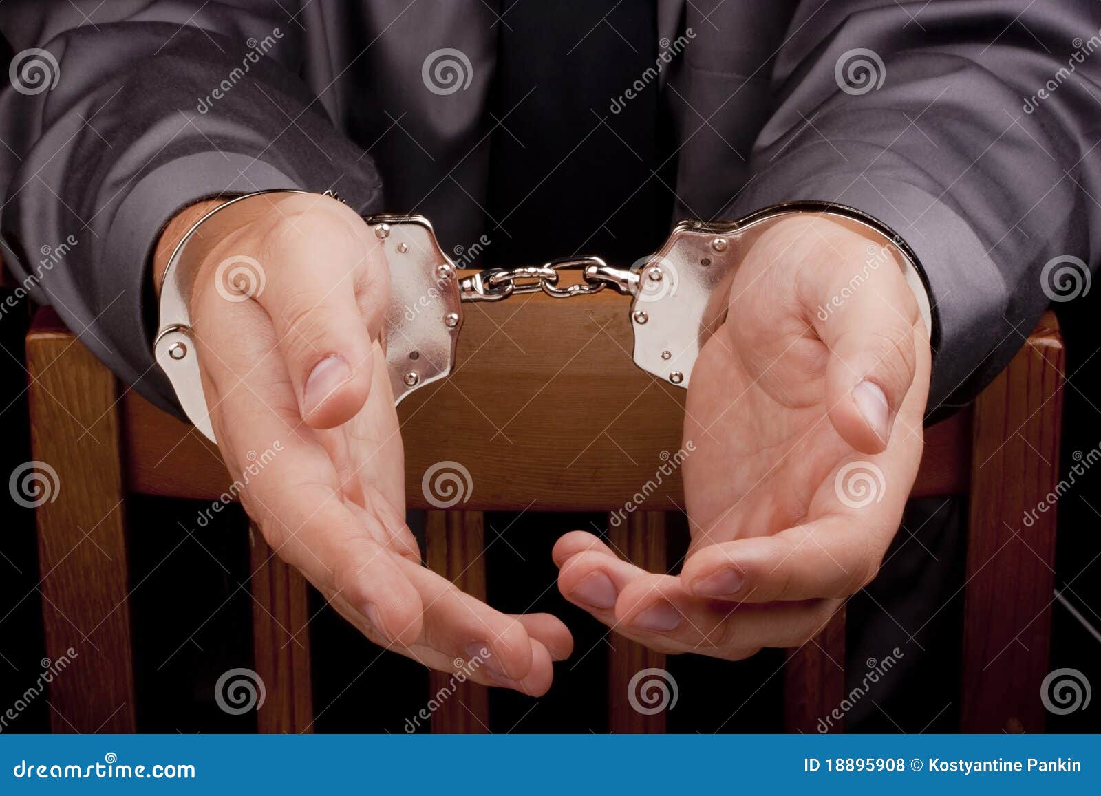 Arrested in handcuffs stock photo. Image of detention 18895908