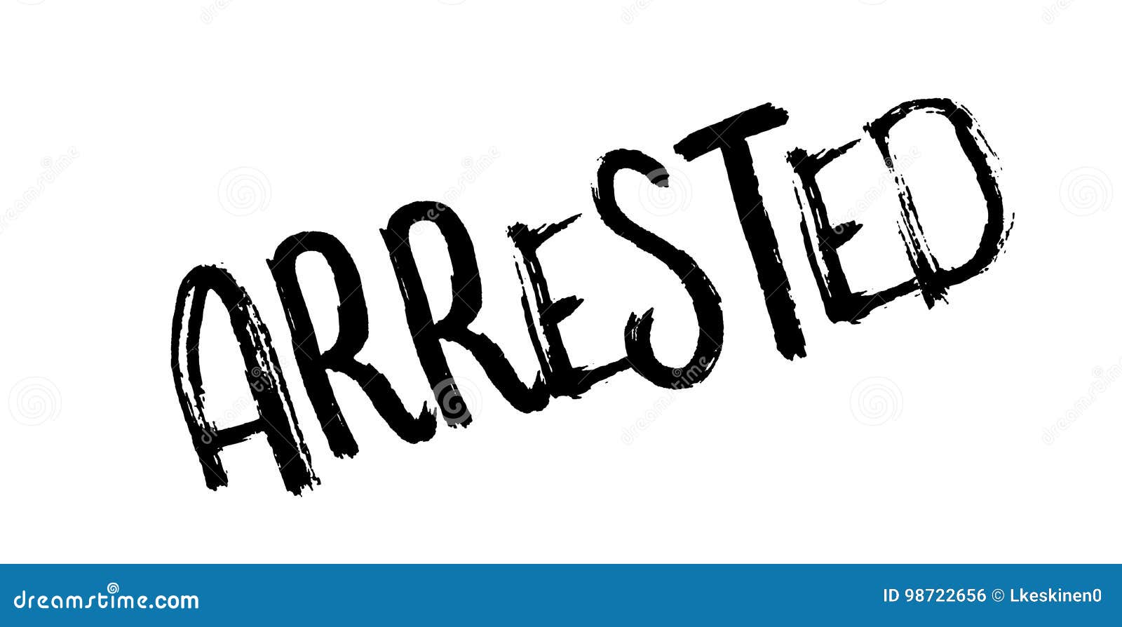 Arrested rubber stamp stock vector. Illustration of legal - 98722656