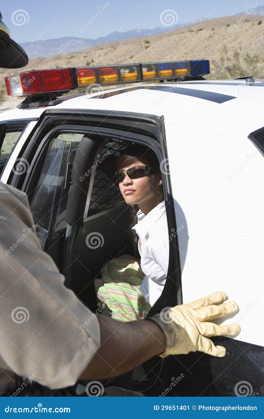 police car arrest