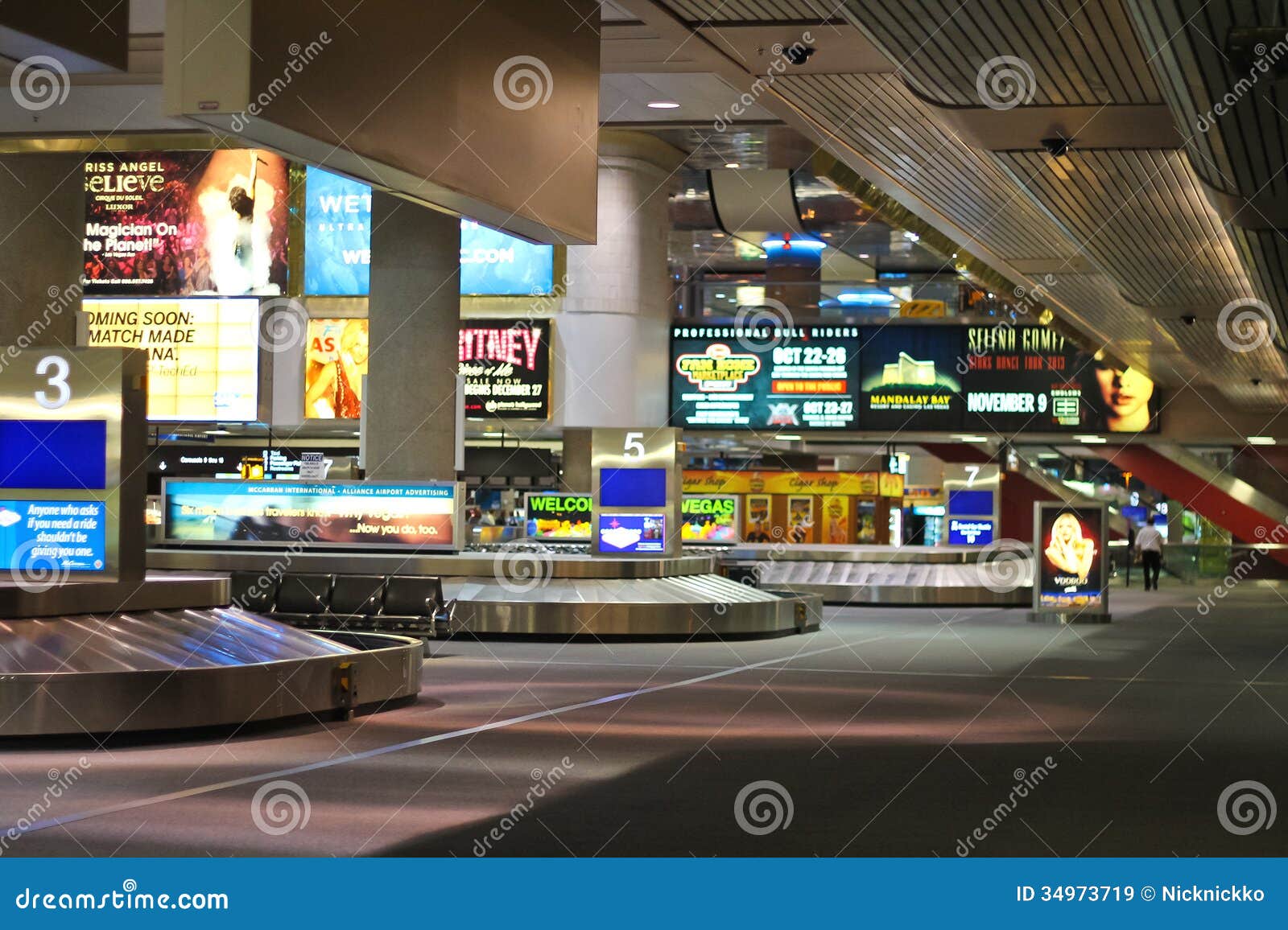 Arrival Lounge in the Airport McCarran . Las Vegas, Nevada Editorial Stock  Image - Image of plane, casino: 34973719