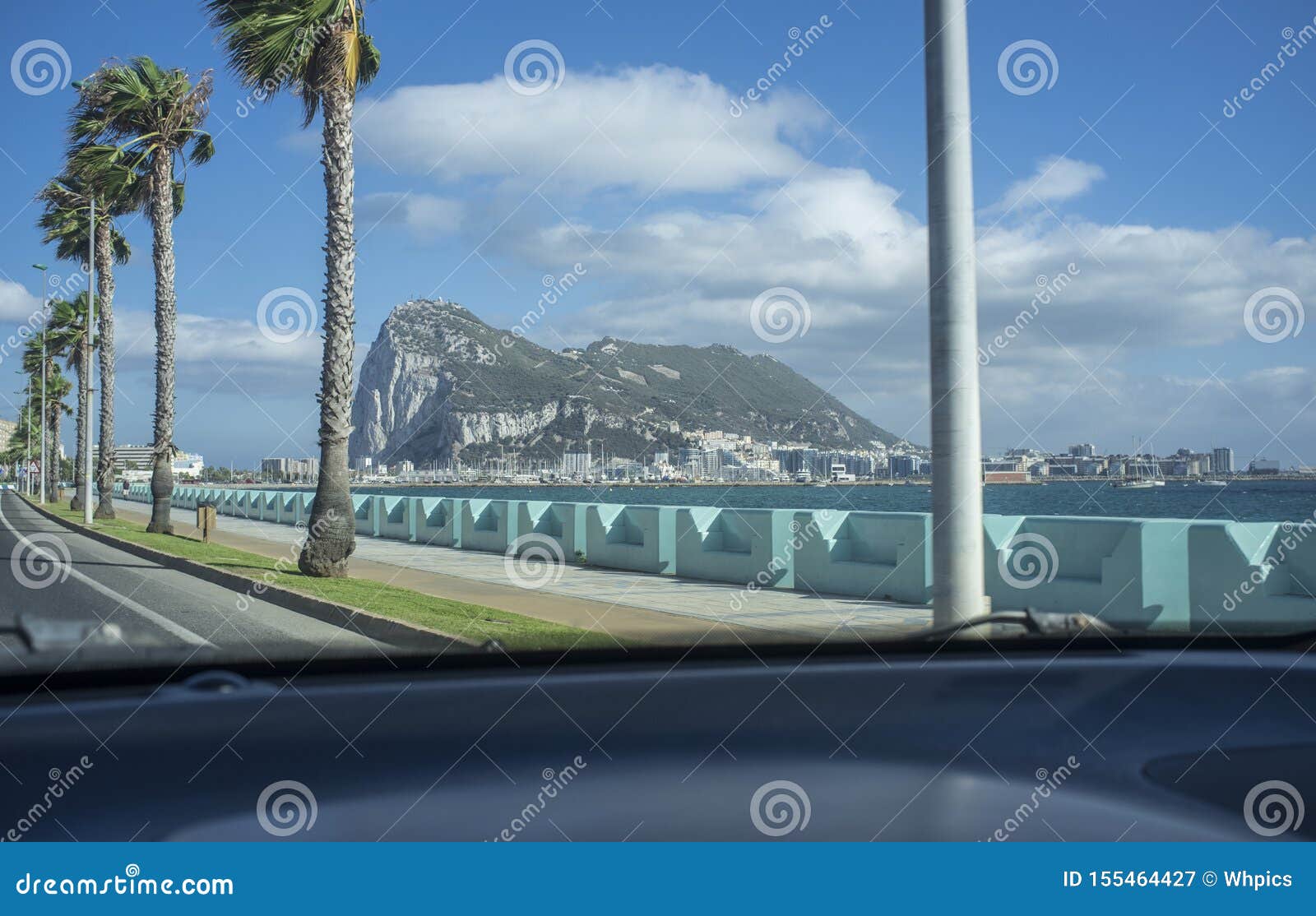 Arriving To the Gibraltar Border by Car Stock Image Image of transit