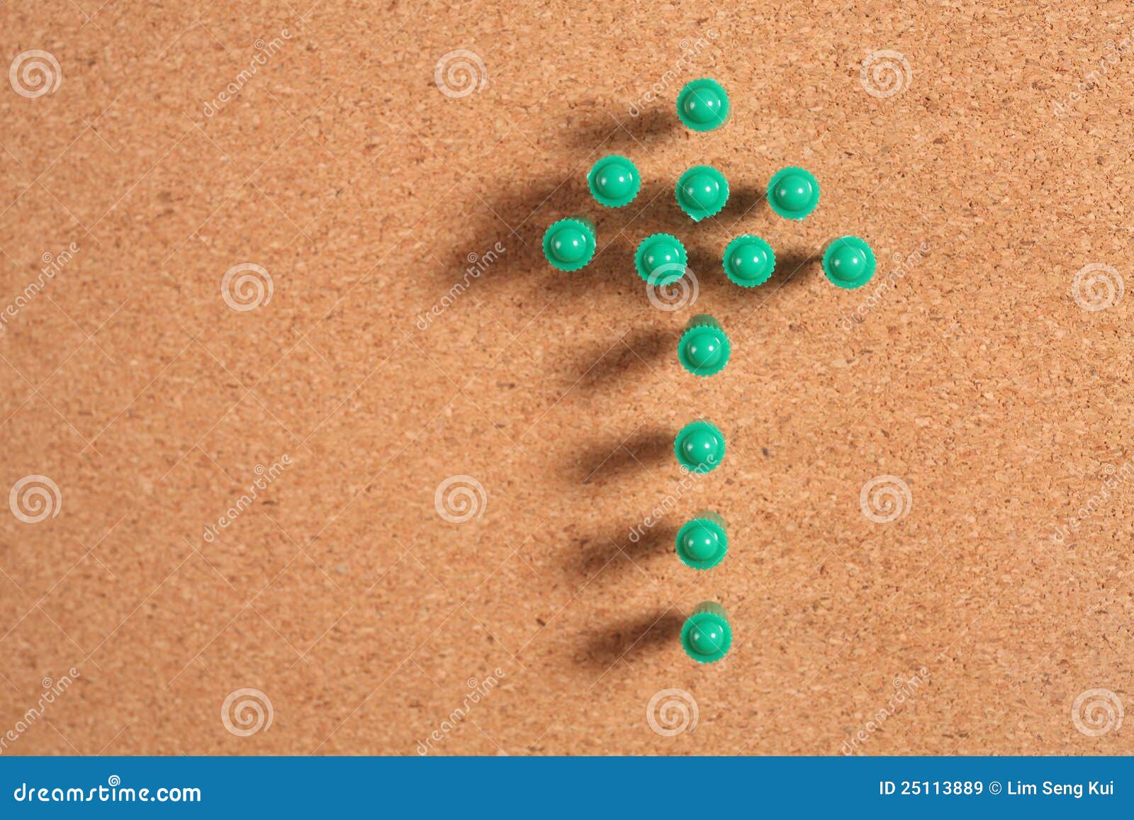 Arrow stock image. Image of thumbtack, shot, studio, cork 25113889