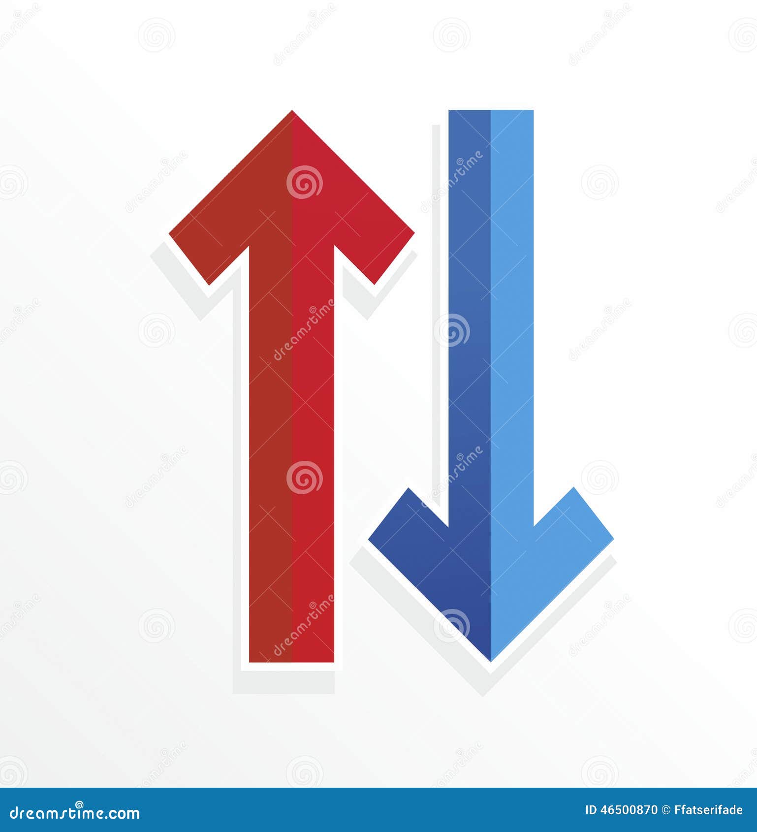 Arrow stock illustration. Illustration of increase, decrease - 46500870