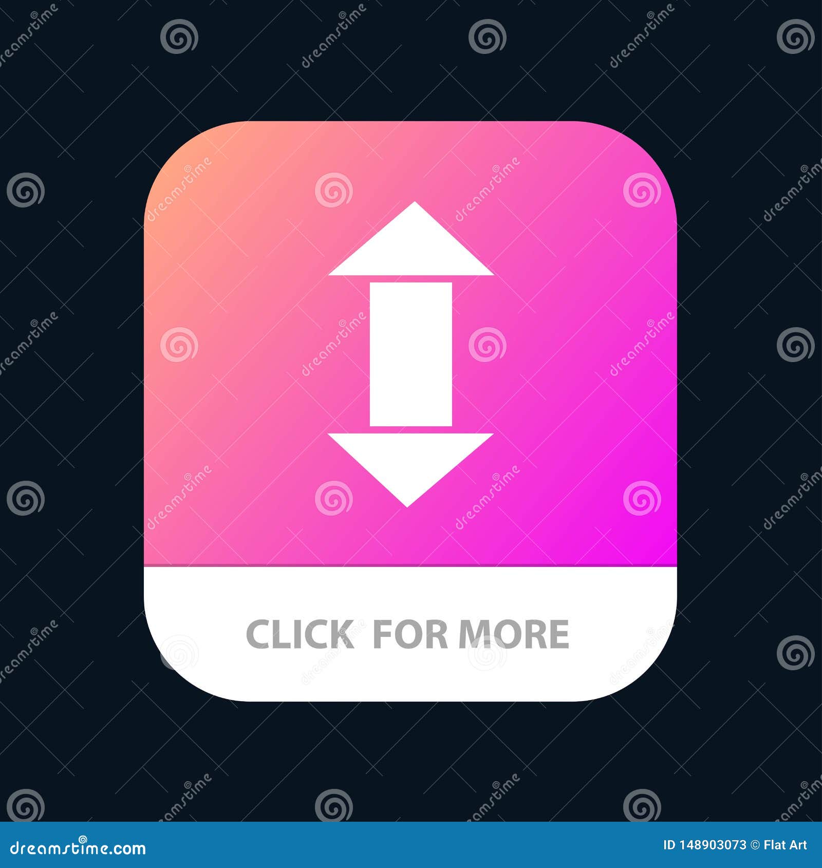 Arrow Arrows Up Down Mobile App Button Android And Ios Glyph Version Stock Vector Illustration Of Black Motion