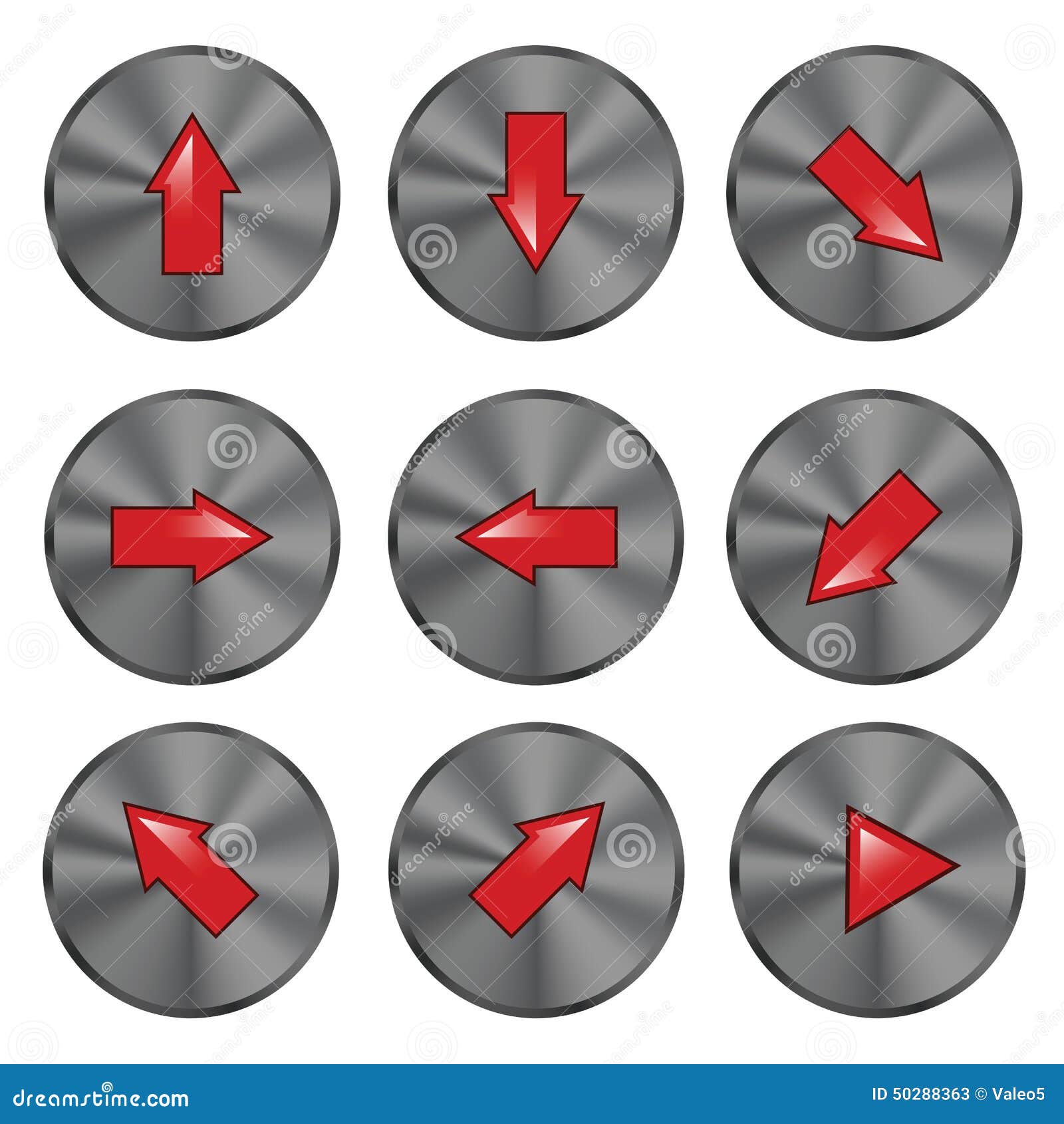 Arrow buttons stock vector. Illustration of modern, border 50288363