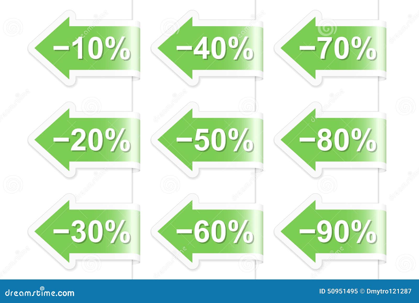 Arrow Discount Labels. Vector Illustration Stock Vector Illustration of label, clipart 50951495