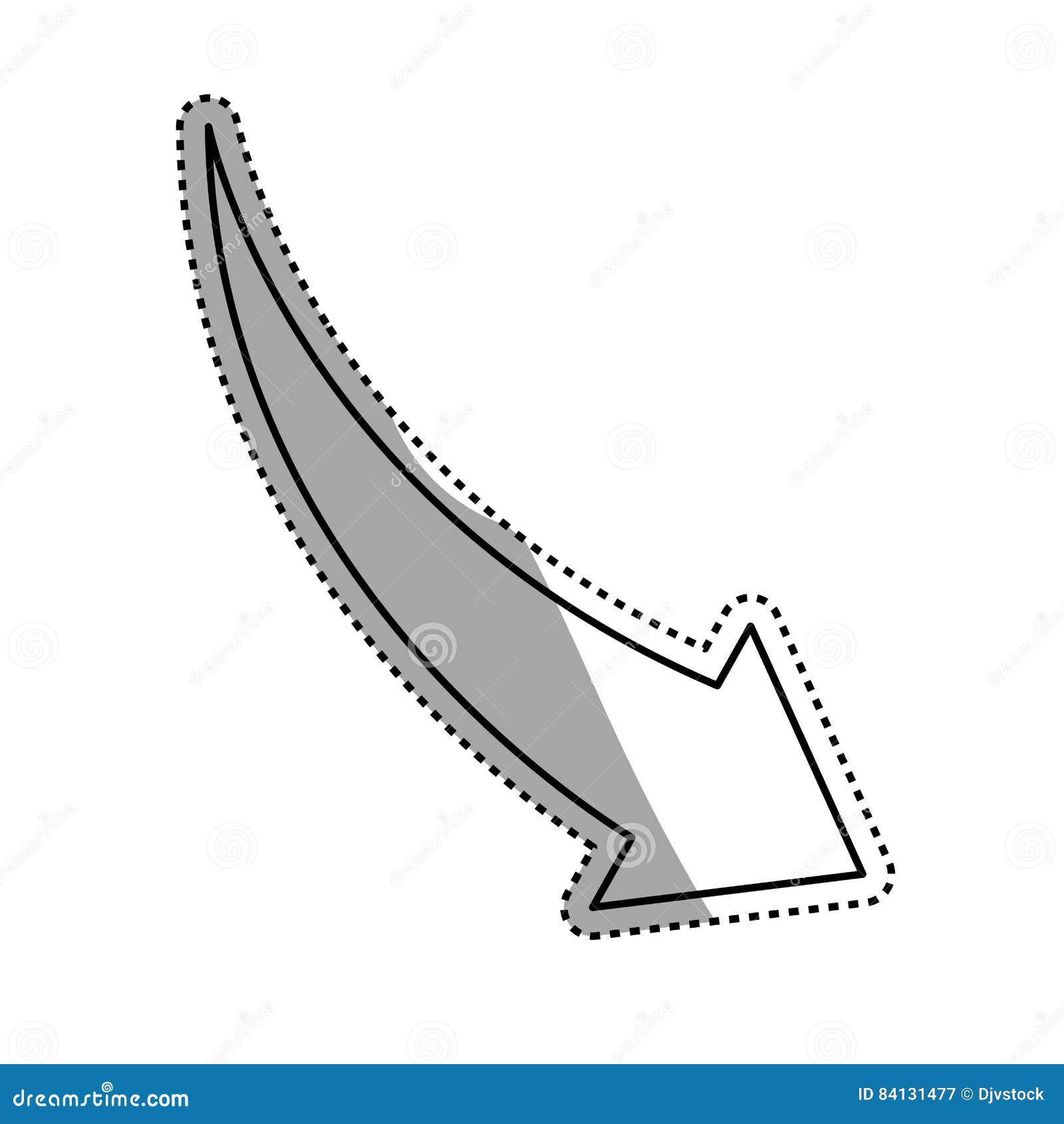 Arrow down decrease stock illustration. Illustration of diagram - 84131477