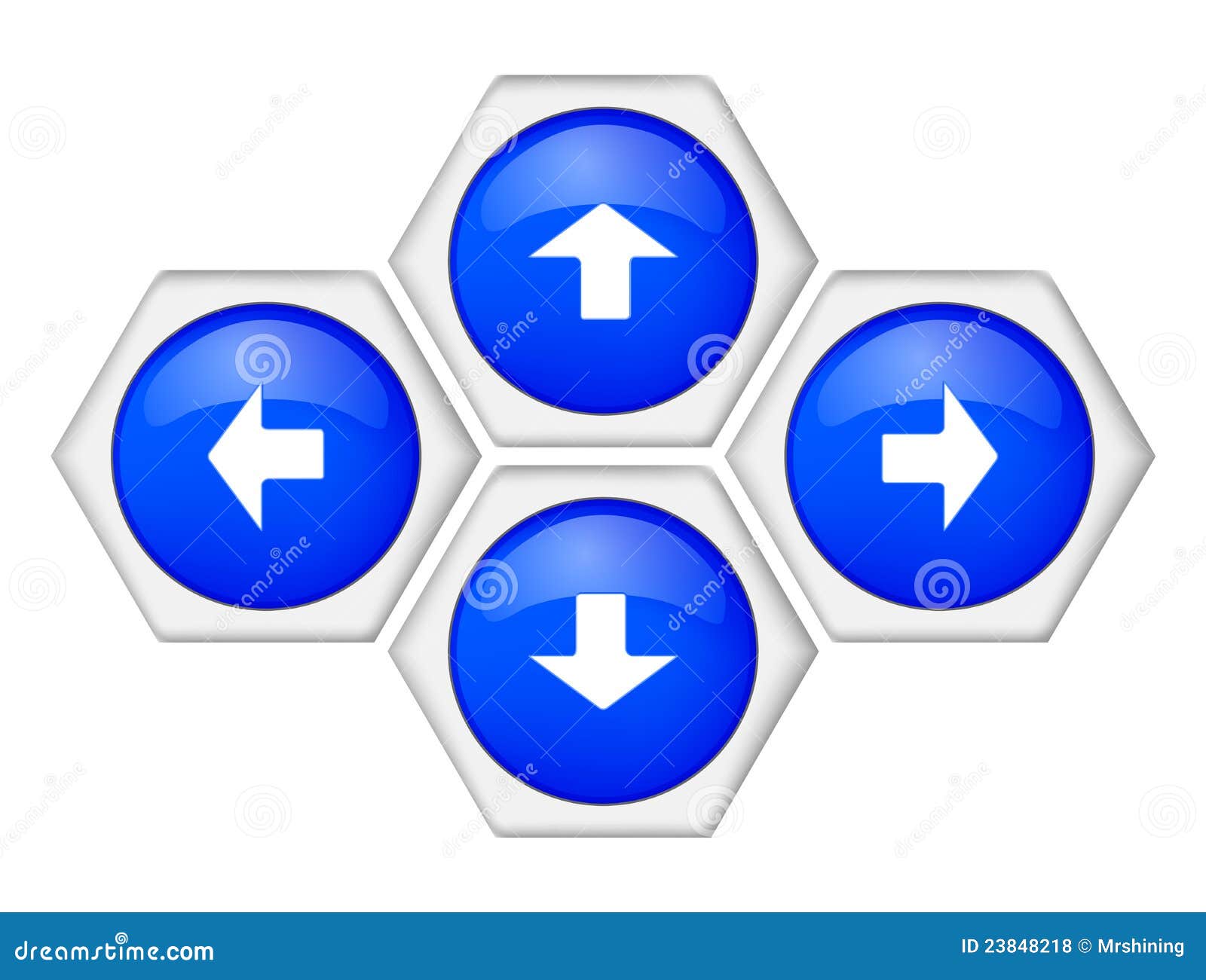 Arrow keys stock vector. Illustration of reflection, keyboard 23848218