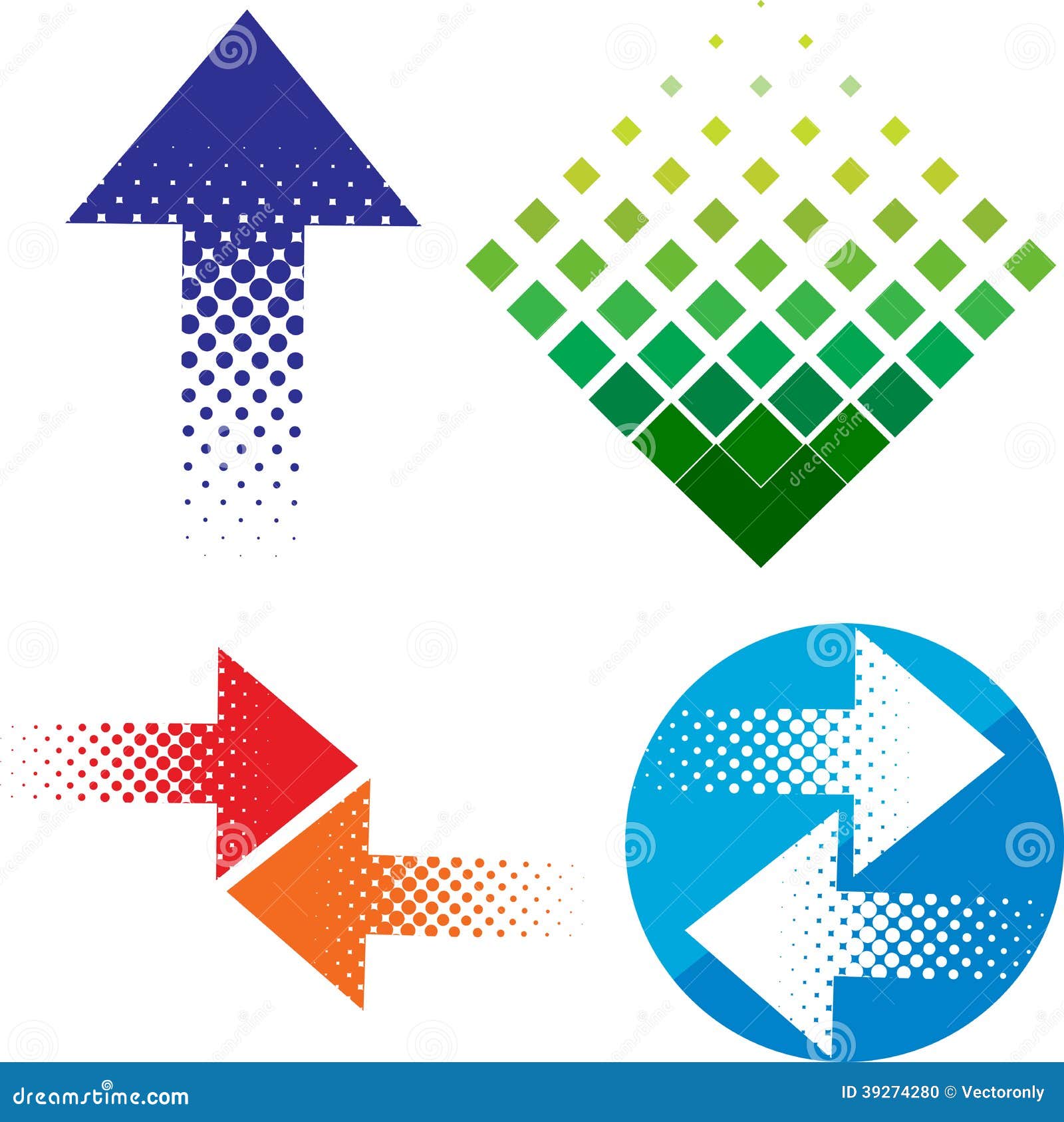 Arrow logo set stock vector. Illustration of branding 39274280