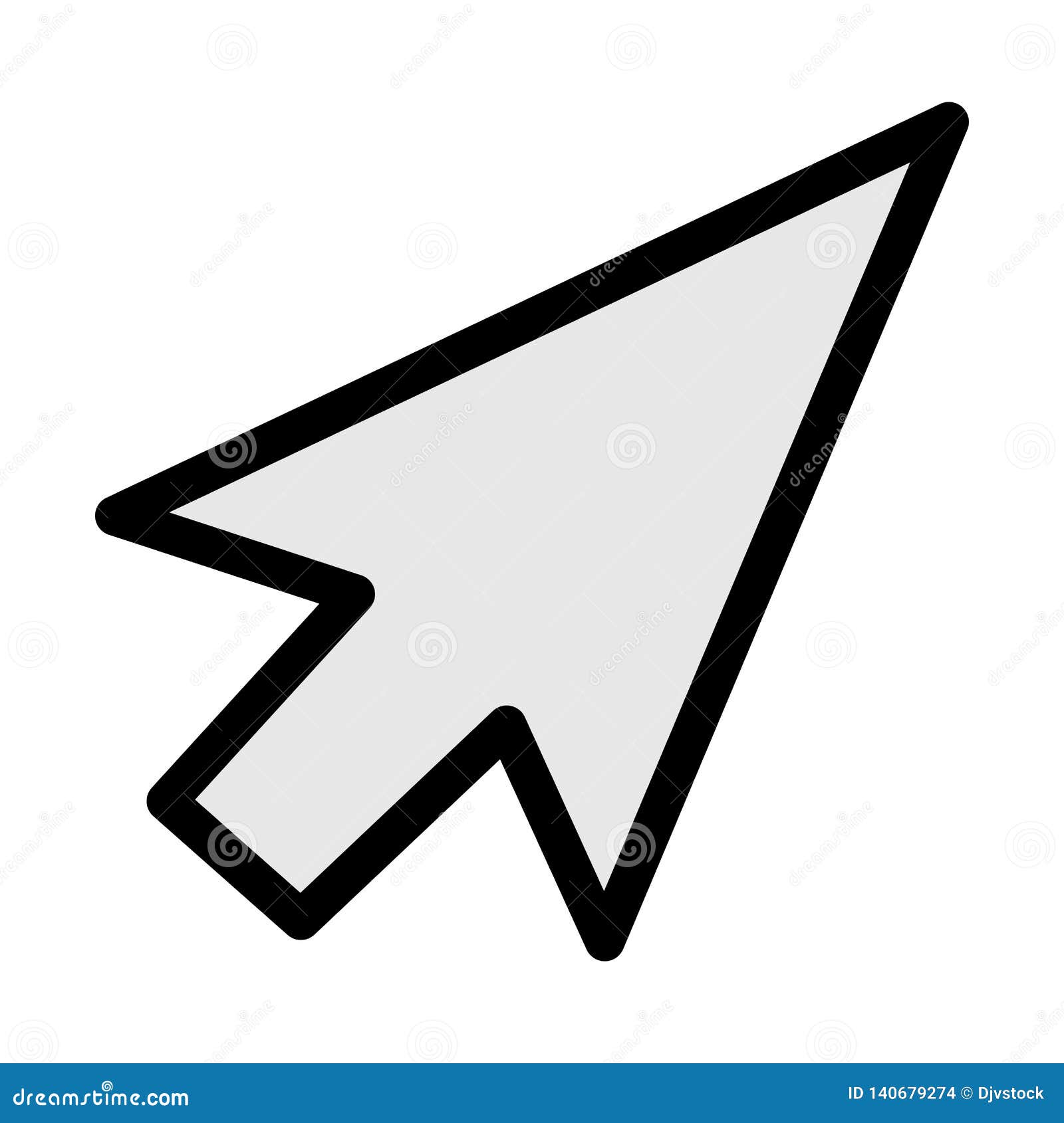 Arrow mouse pointer icon stock vector. Illustration of choice - 140679274