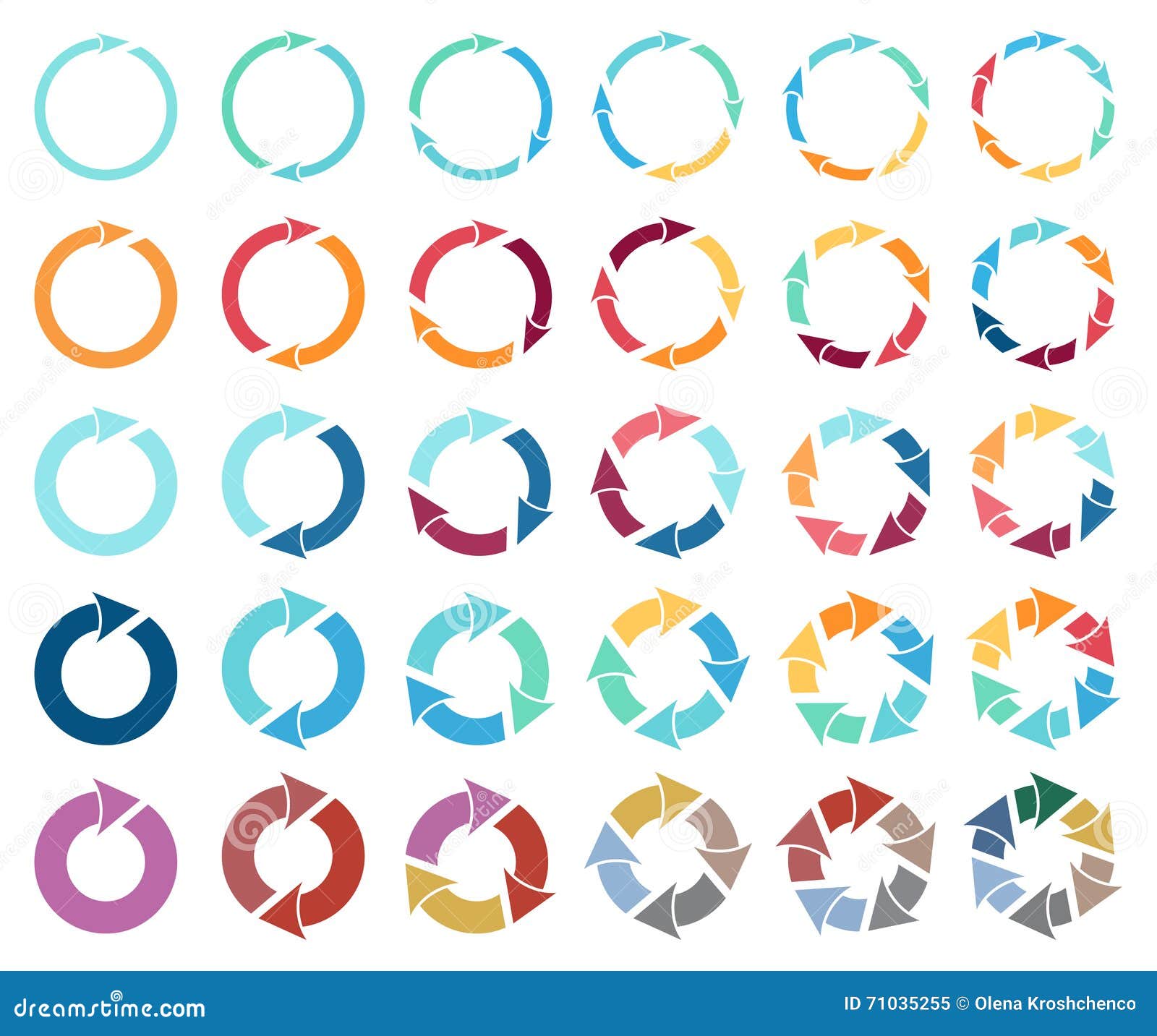 30 arrow pictogram refresh reload rotation loop sign set.