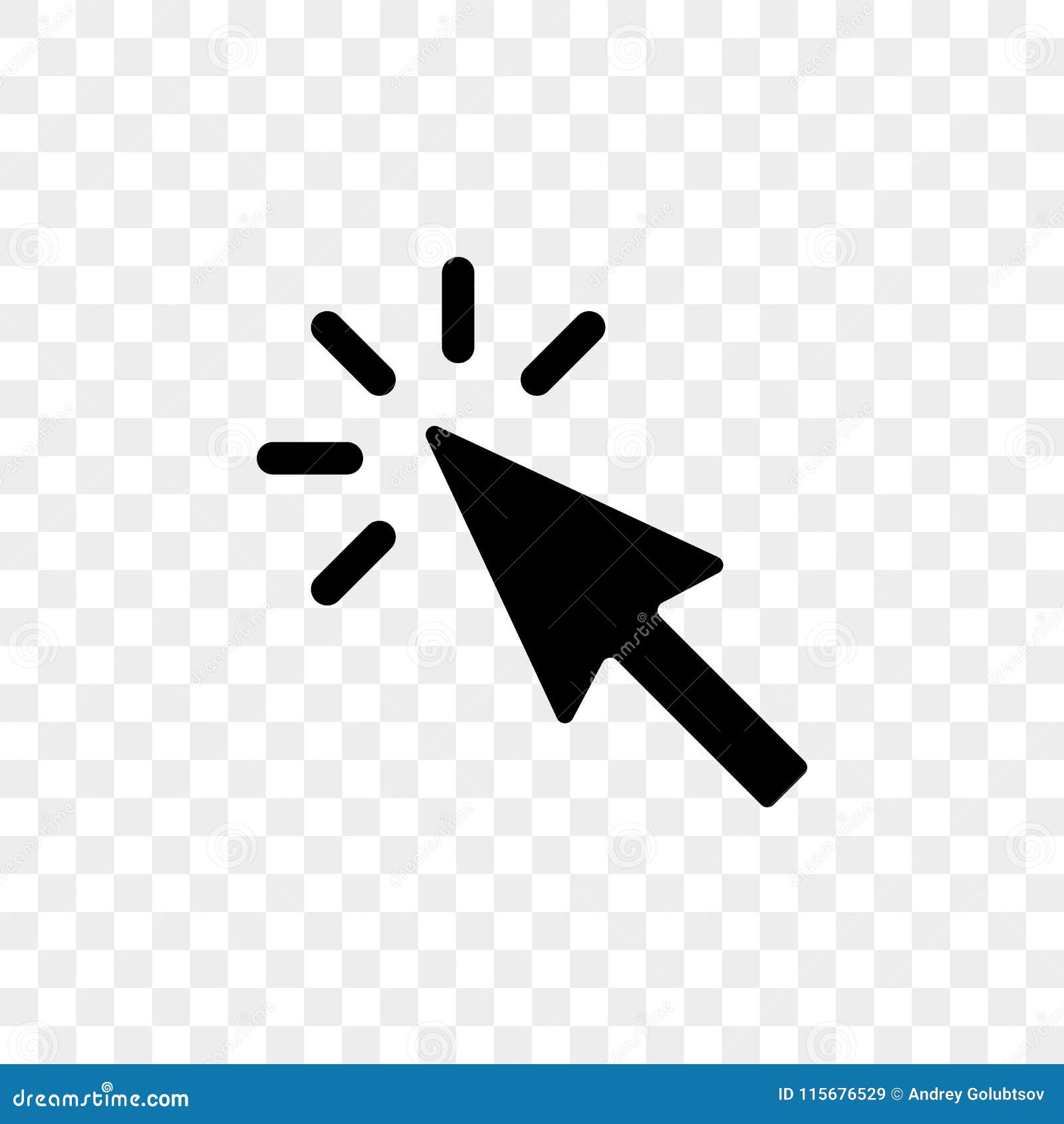arrow pointer or click button  icon of arrow cursor pointer clicking