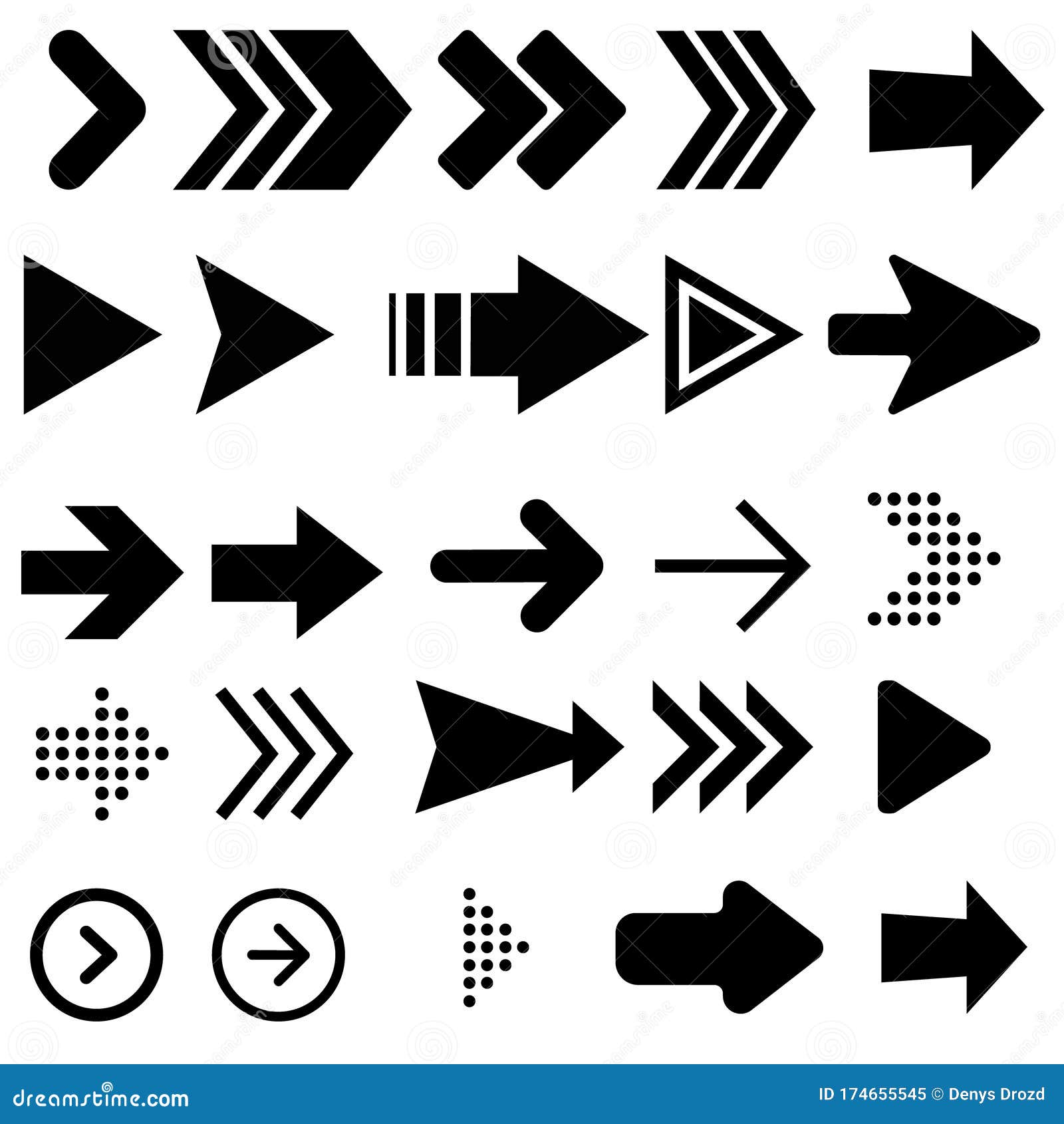 arrow  icon set. cursor  sign collection. back, next, previos .
