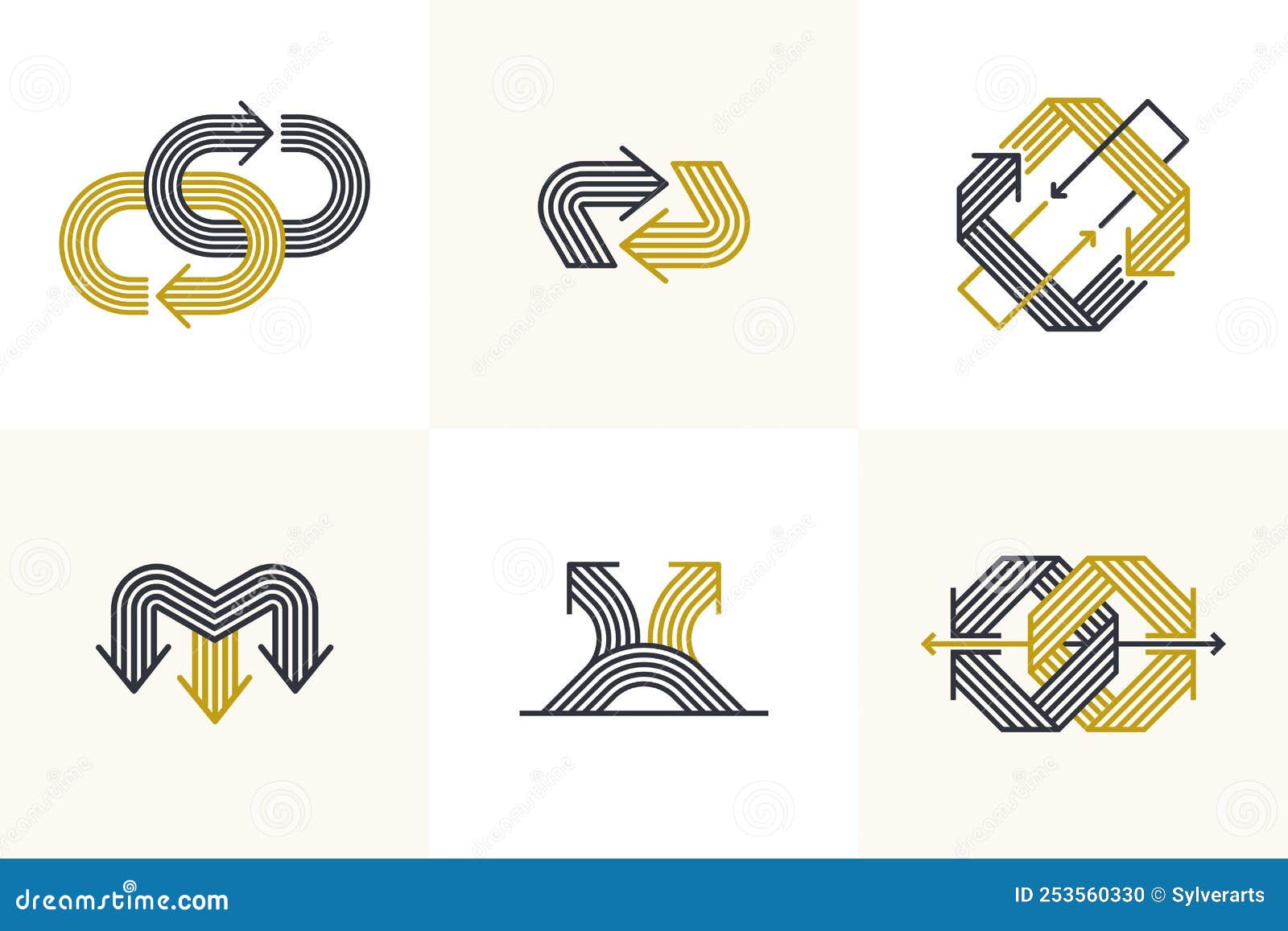 Arrow Vector Original Logos Set Isolated Pictogram Symbol Of Double what-does-the-number-8-mean