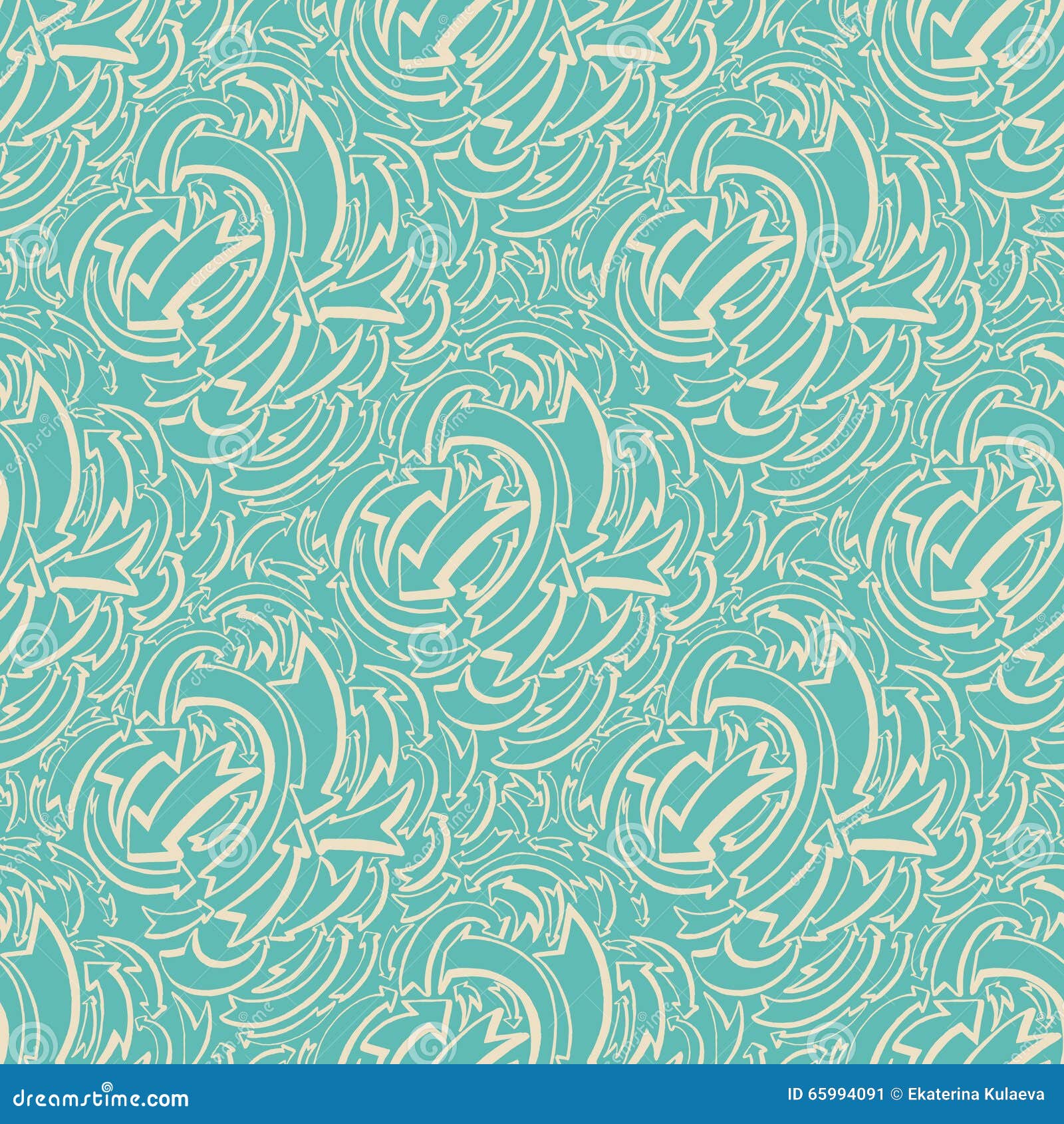 Arrows and Directions. Wallpaper Seamless Pattern Stock Vector