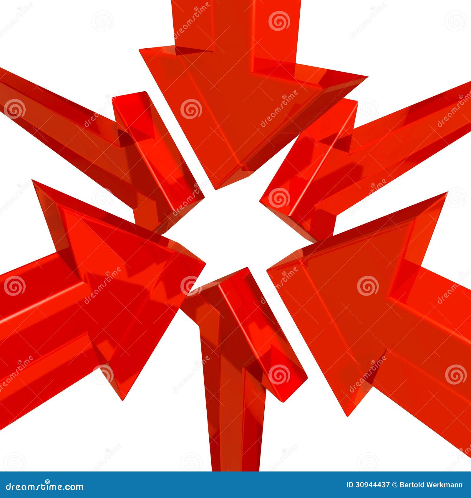 Arrows Pointing To The Centre Royalty Free Stock Photography Image