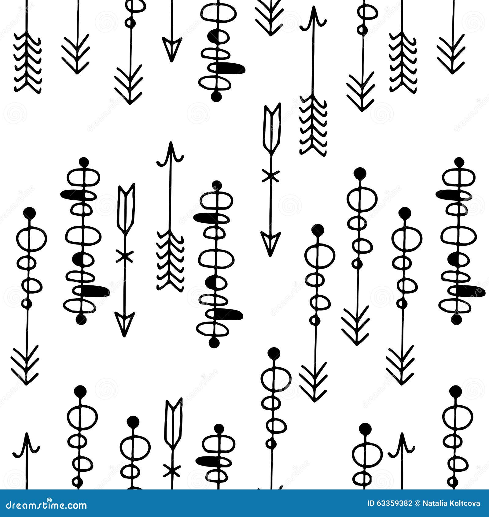 Download Arrows Seamless Pattern In Vector Format Stock Vector ...