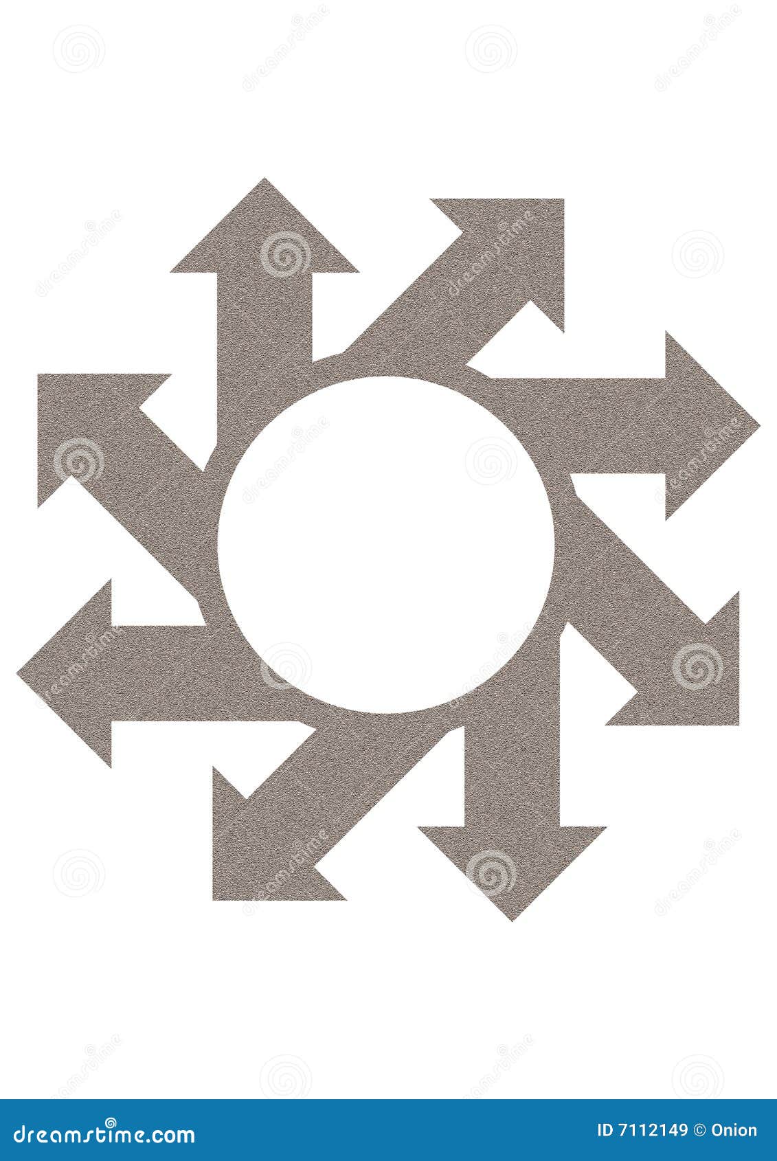 arrows surrounding a circle