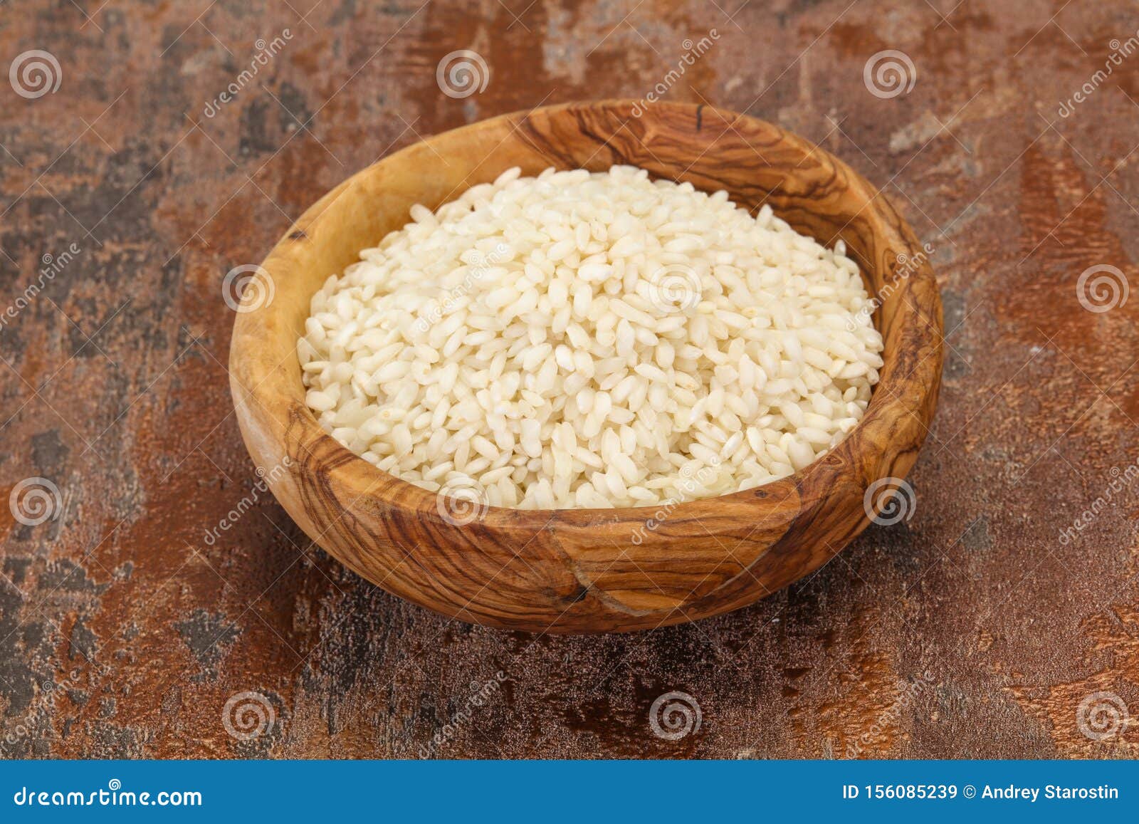 Arroz Arborio Para Risotto Italiano Imagen de archivo Imagen de
