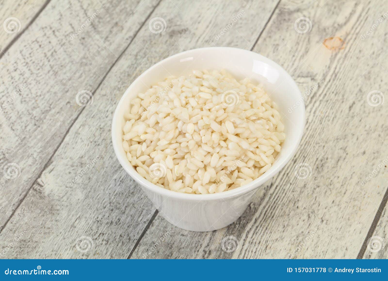 Arroz Arborio Para Risotto Italiano Foto de archivo Imagen de macro